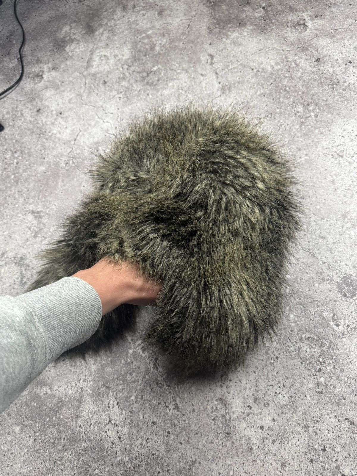 Japanese Brand Vintage Crazy Mohair Fuzzy Faux Fur Hat Ushanka Huge Size ONE SIZE - 4 Thumbnail