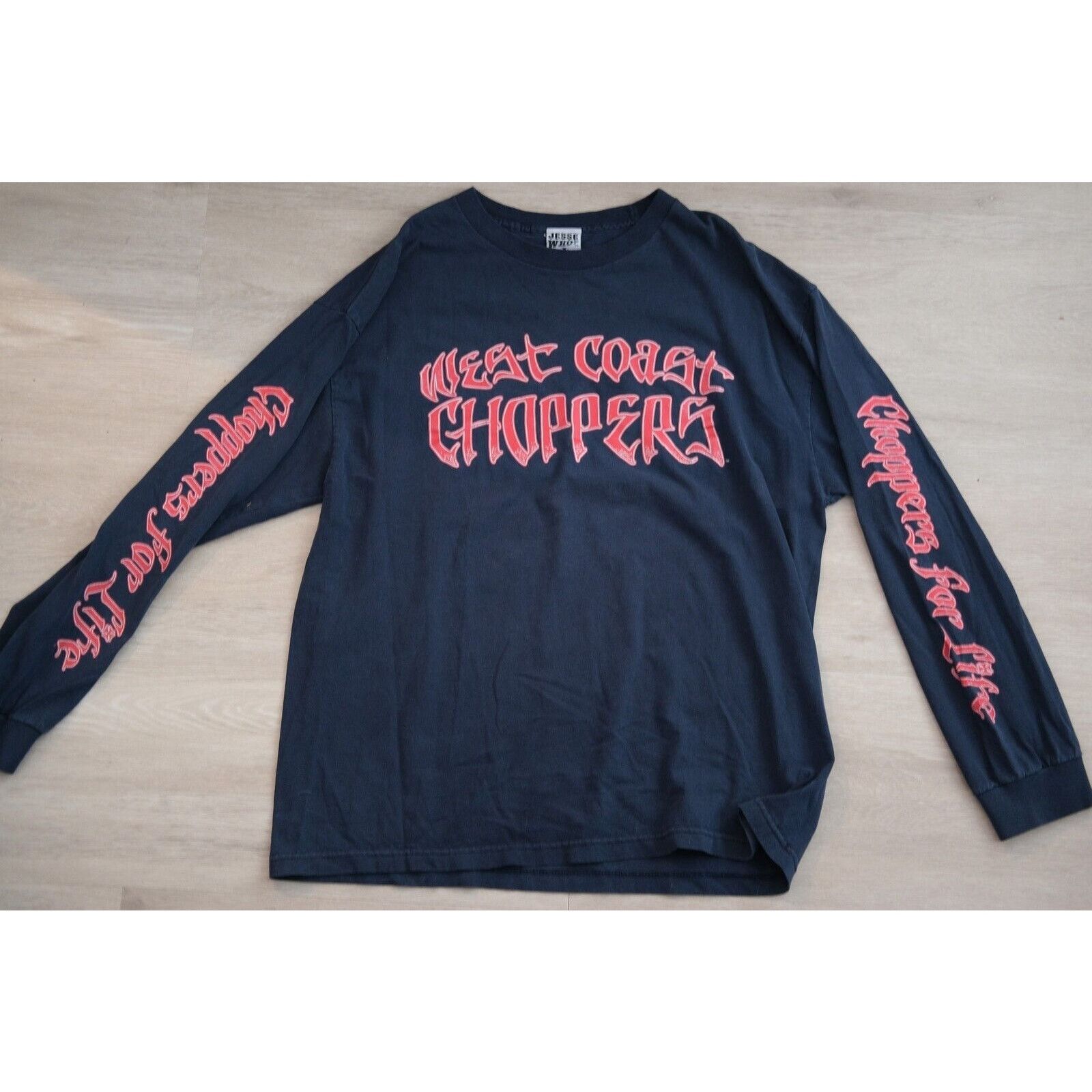 West Coast Choppers Vintage 2000s West Coast Choppers Jesse Who Tee XL Black Size US XL / EU 56 / 4 - 2 Thumbnail