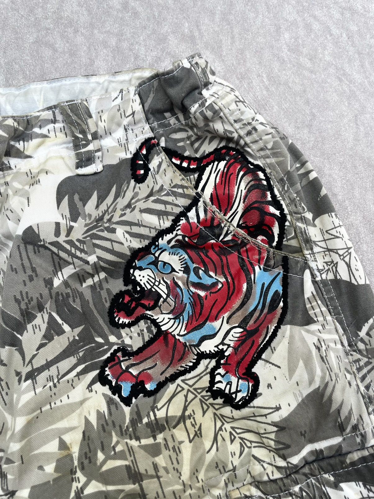 Ed Hardy Y2K Edhardy Embroidery Baggy Shorts Size US 38 / EU 54 - 6 Thumbnail
