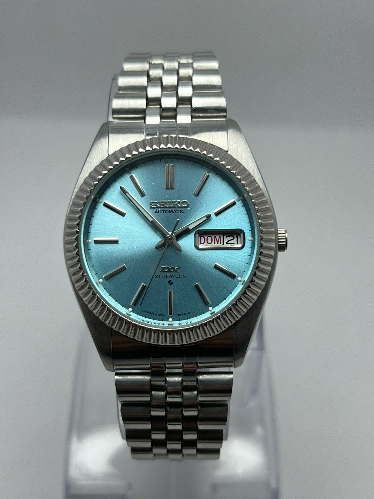 Seiko Seiko DX Automatic Watch Fluted Bezel Day/Date Made in Japan Size 36 - 10 Thumbnail