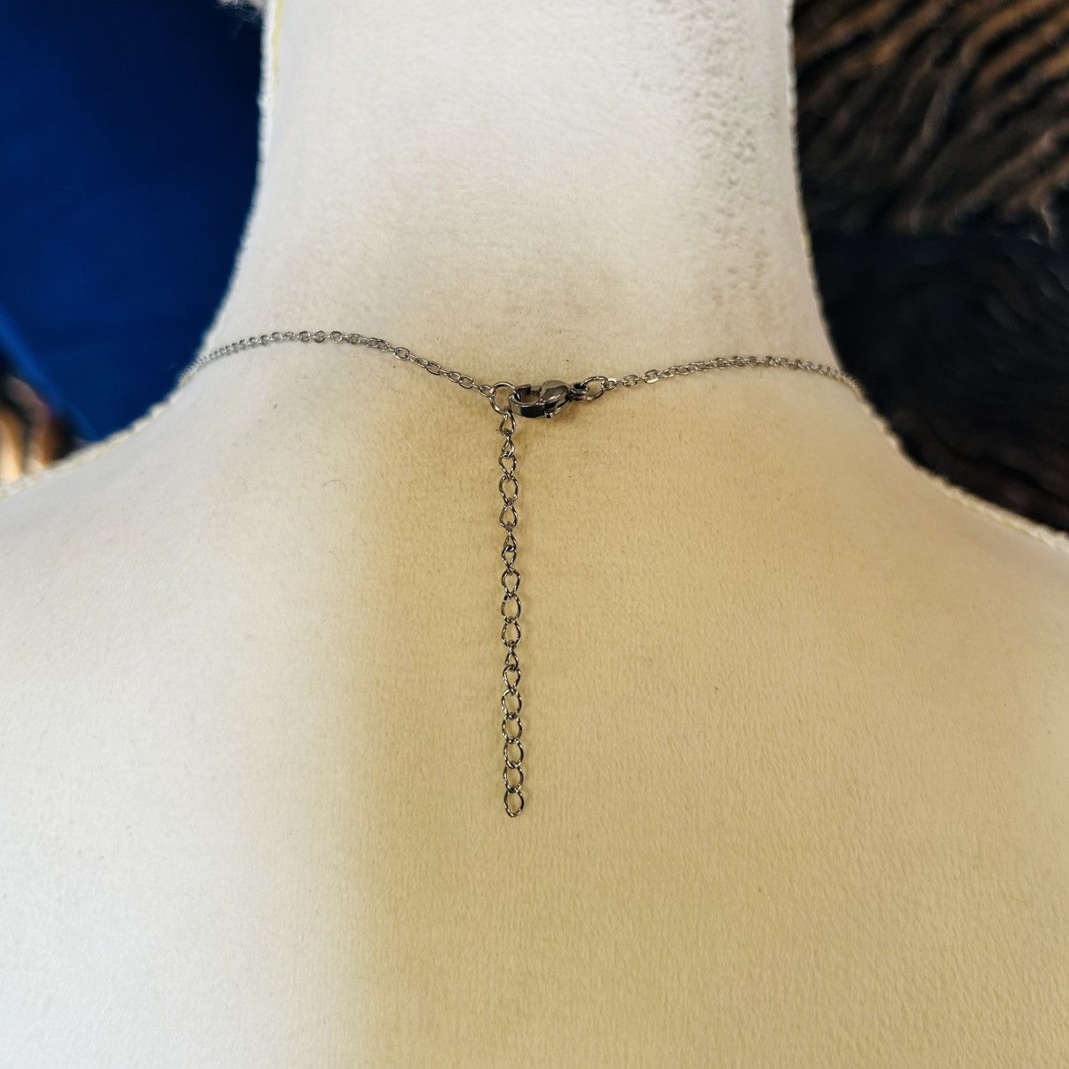 Handmade Handcrafted faceted glass pyrite pendant on chain necklace Size ONE SIZE - 4 Thumbnail