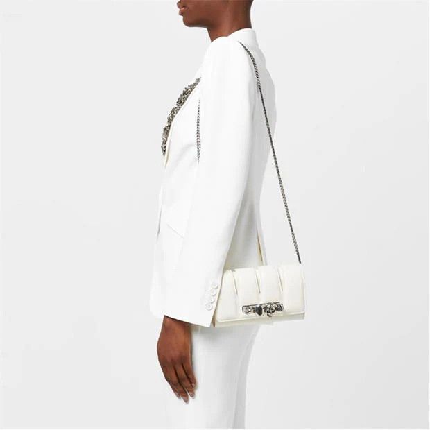 Alexander McQueen o1g2r1mq0824 Victorian Jewel Single Breasted Blazers White Size XS / US 0-2 / IT 36-38 - 4 Thumbnail