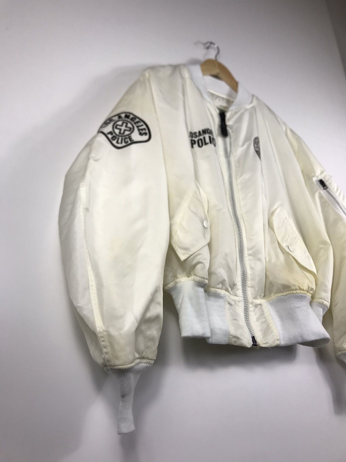 Vintage ⚡️Vintage Ma-1 Hope Mfg Los Angeles Police Bomber Jacket Size US XL / EU 56 / 4 - 3 Thumbnail