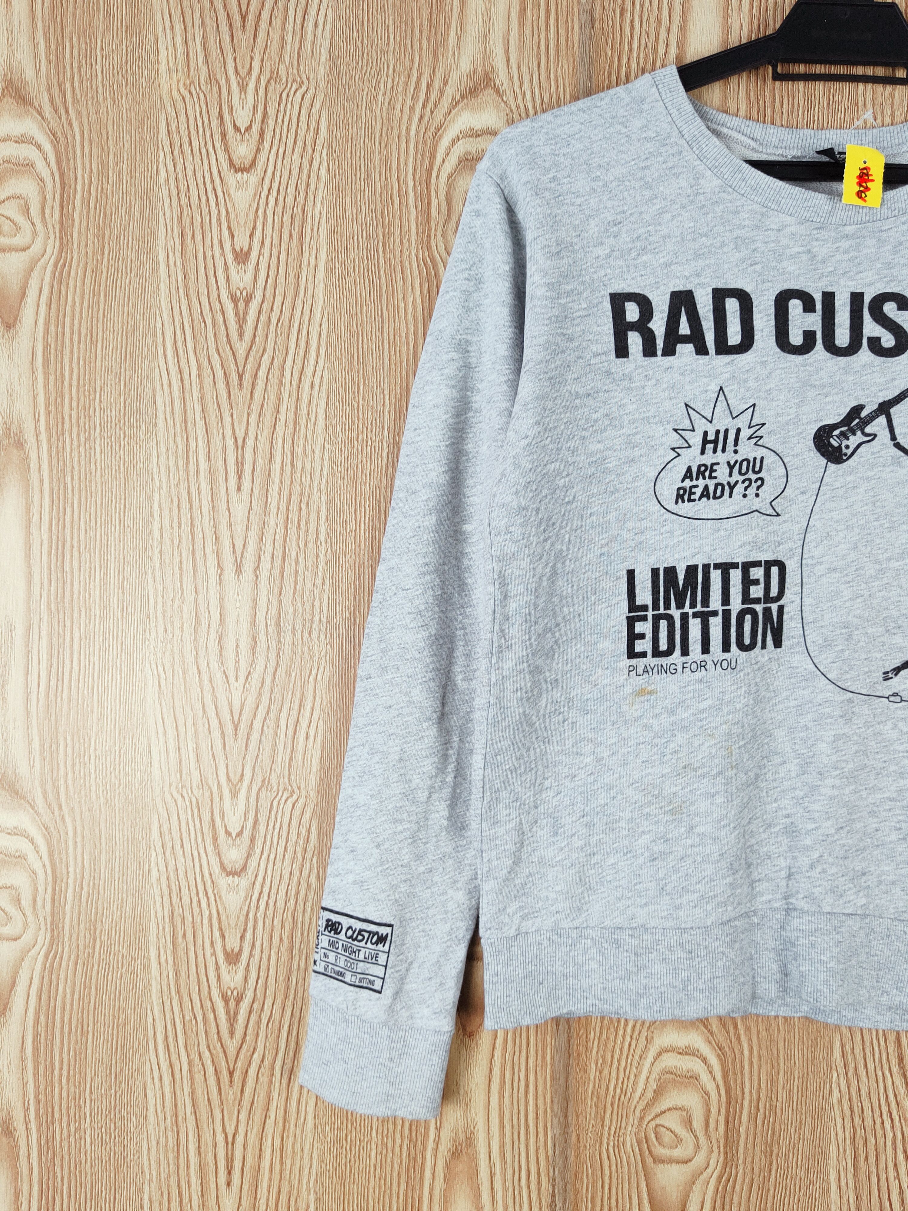Japanese Brand × Vintage Rad Custom Special Edition Gray Sweatshirts #W172 Size S / US 4 / IT 40 - 4 Thumbnail