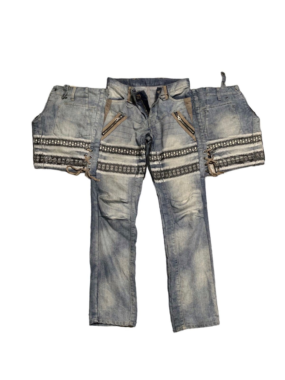 PPFM PPFM DESTRUCT PRODUCT JEANS Size US 32 / EU 48 - 1 Thumbnail