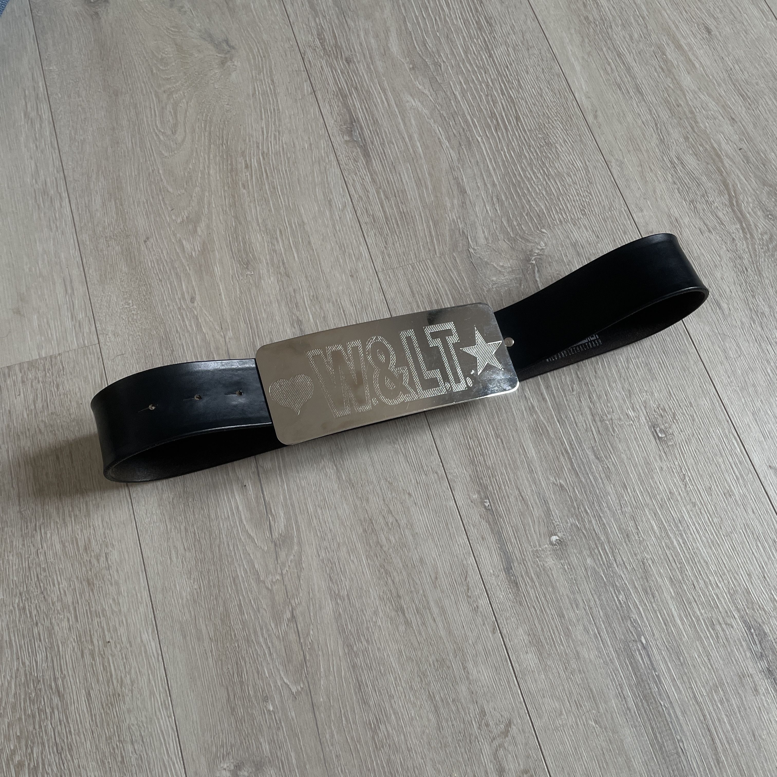 Walter Van Beirendonck W&LT oversized buckle belt Size ONE SIZE - 5 Thumbnail