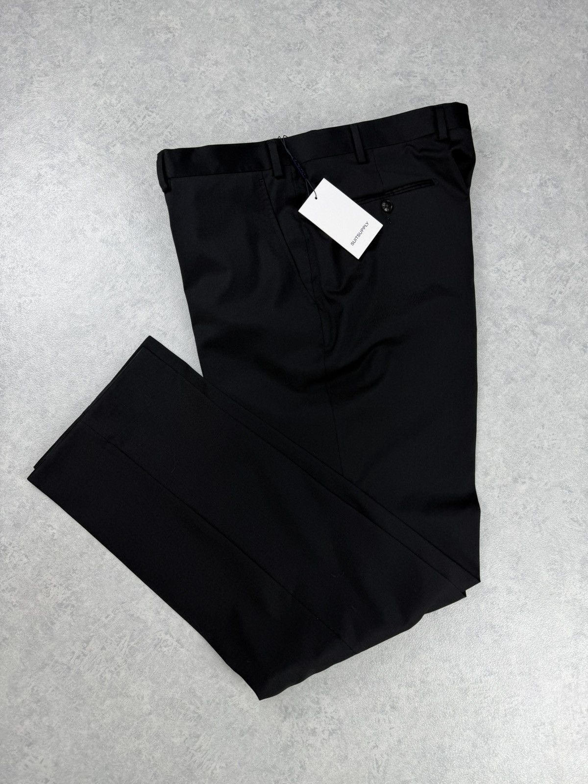 Suitsupply Suitsupply Brescia Wool Trousers W42 Black 29/42S Size 42R - 1 Thumbnail