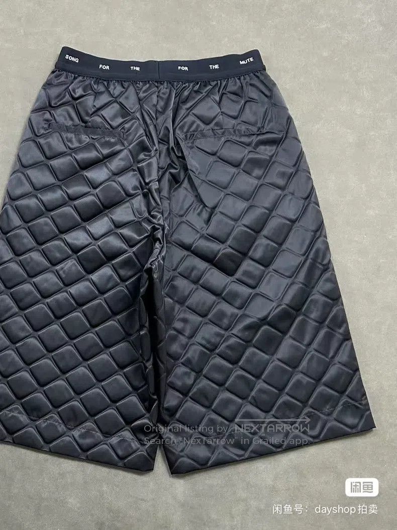 Song For The Mute SONG FOR THE MUTE Diamond-shaped nylon elastic shorts Size US 32 / EU 48 - 5 Thumbnail