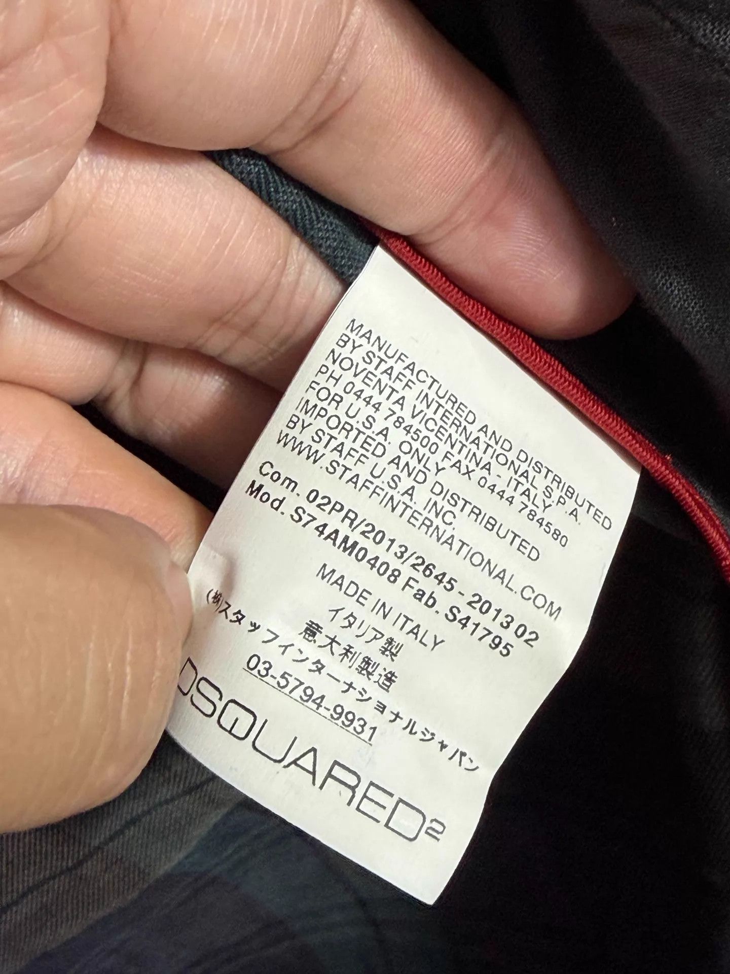 Dsquared2 D2 Coated Shaped Jacket 52 EU Size US L / EU 52-54 / 3 - 8 Thumbnail
