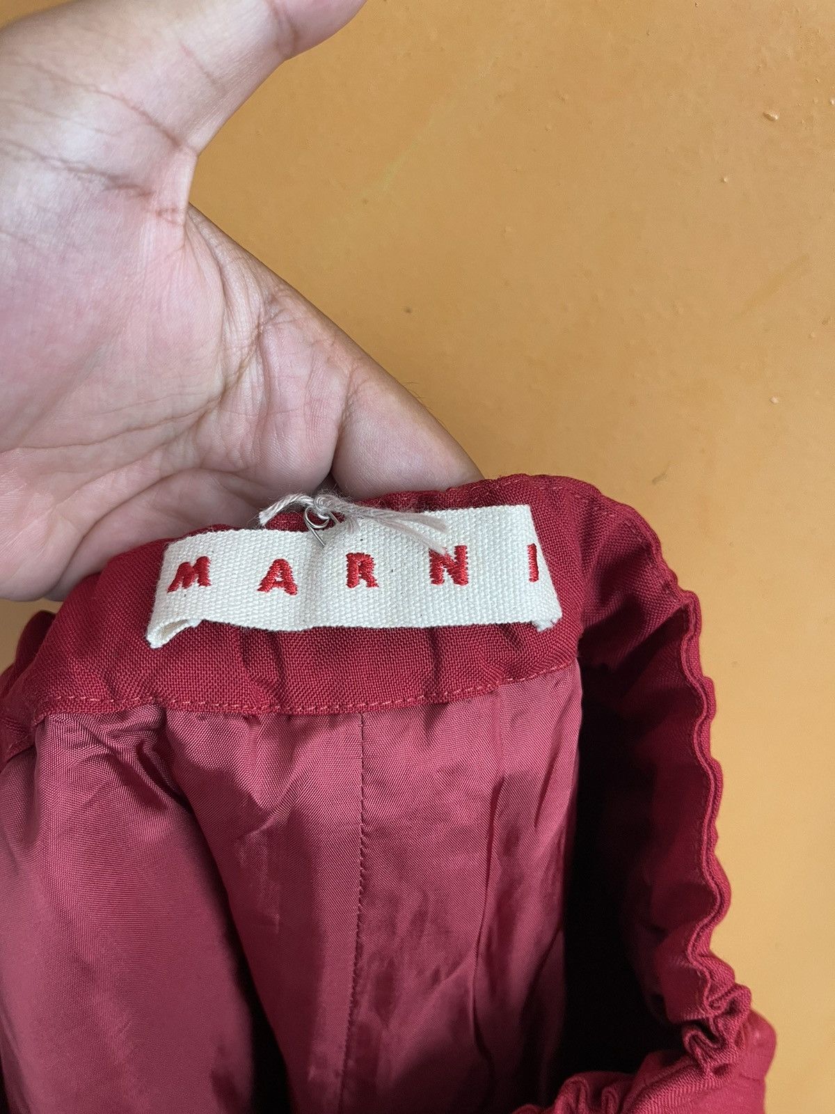 Marni Marni Red Pants Virgin Wool Size 28" / US 6 / IT 42 - 5 Thumbnail