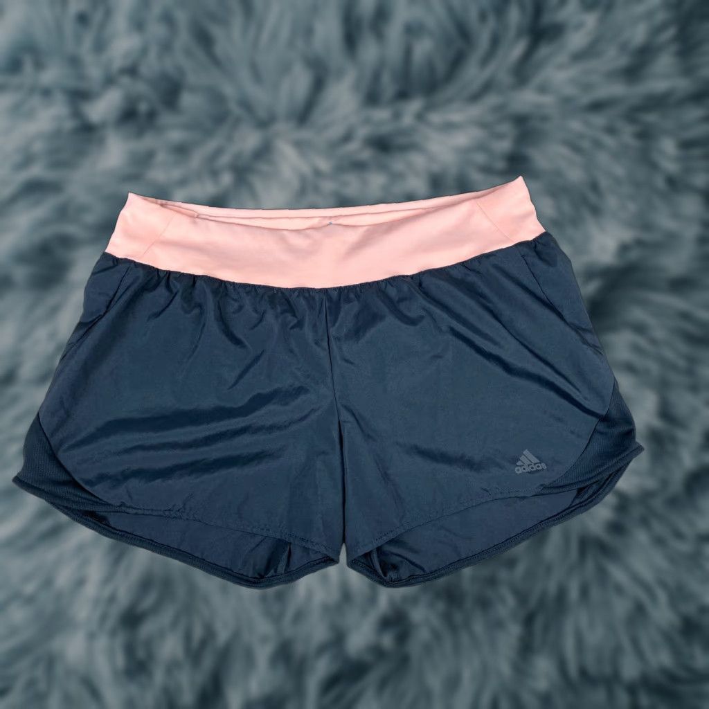 Adidas Adidas Climalite Womens Running Short 4” Sz XL Black & Pink Size 40" / US 18 - 1 Thumbnail