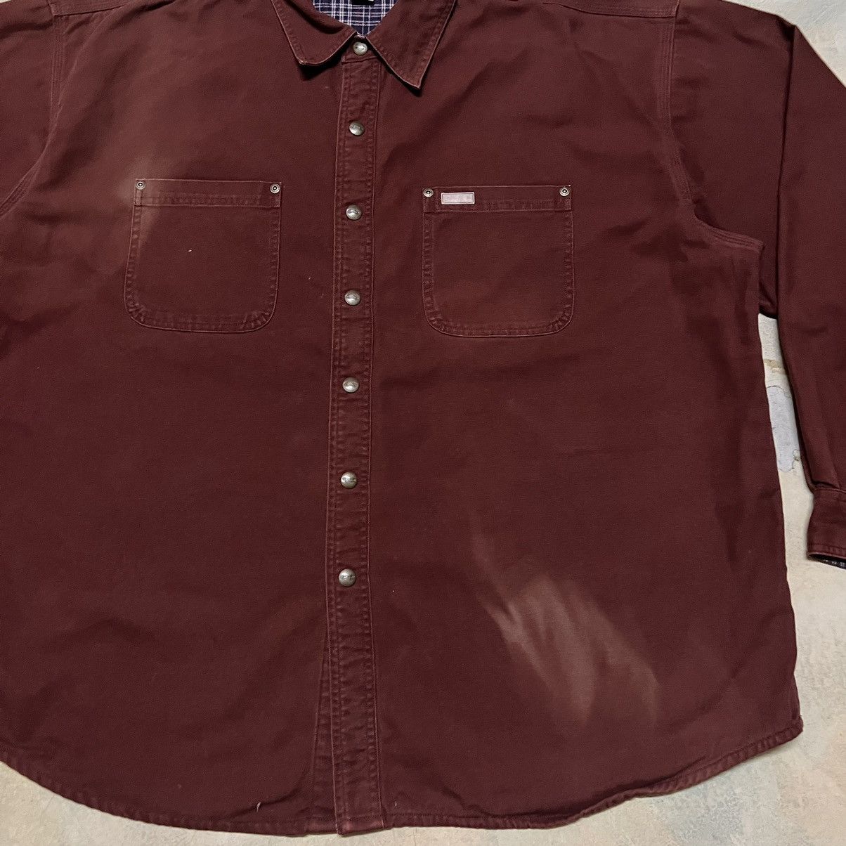 Carhartt Distressed Carhartt Button Up Jacket Sun Faded Size US XXL / EU 58 / 5 - 3 Thumbnail