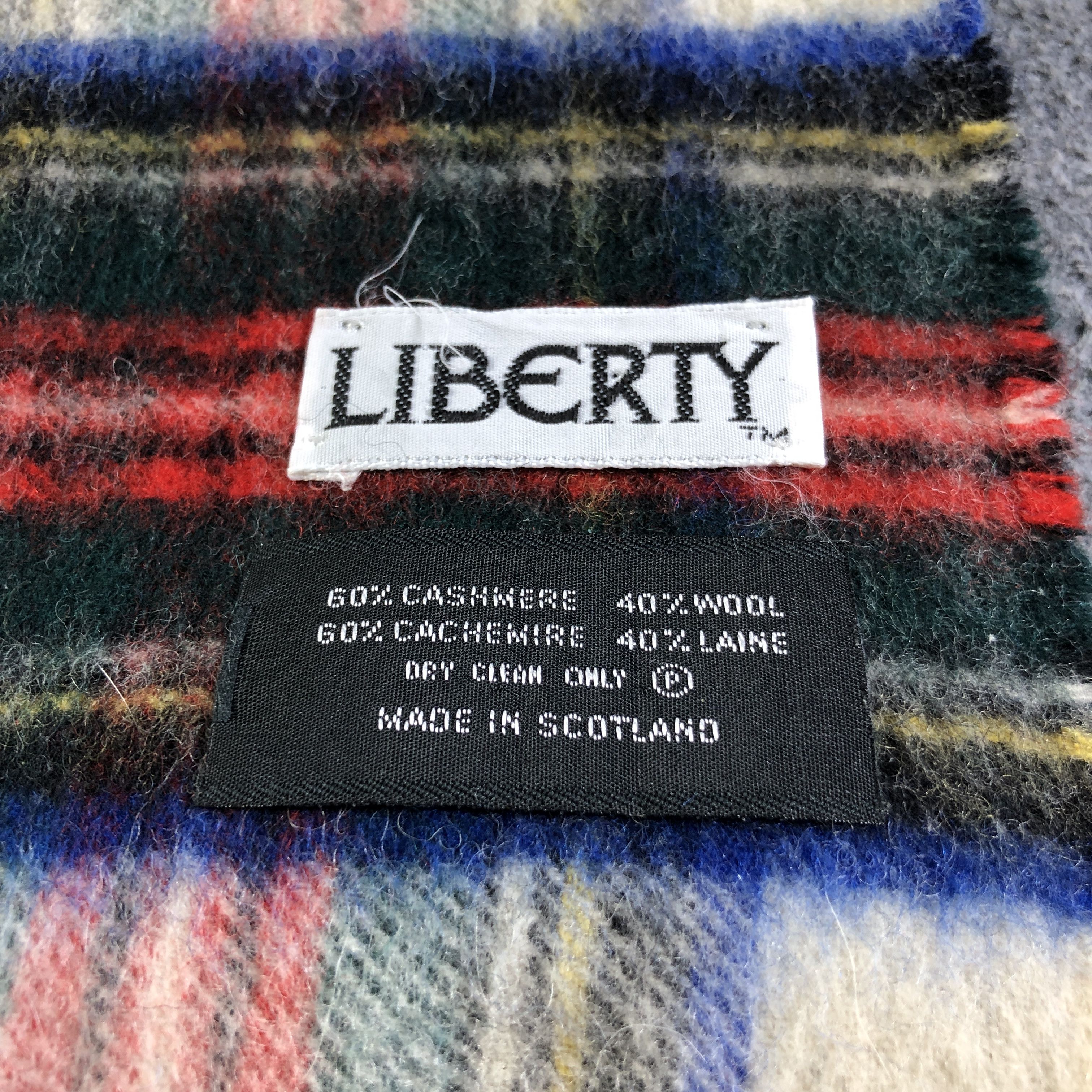 Liberty Liberty Tartan Cashmere/Wool Scarf Muffler Neckwear V2750 Size ONE SIZE - 4 Thumbnail
