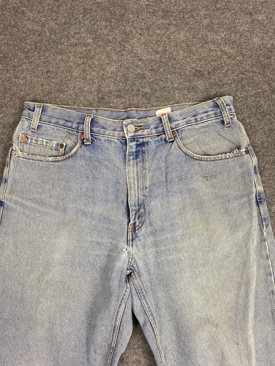 Levi's vintage levis 550 lightwash distressed baggy denim Size US 35 - 9 Thumbnail