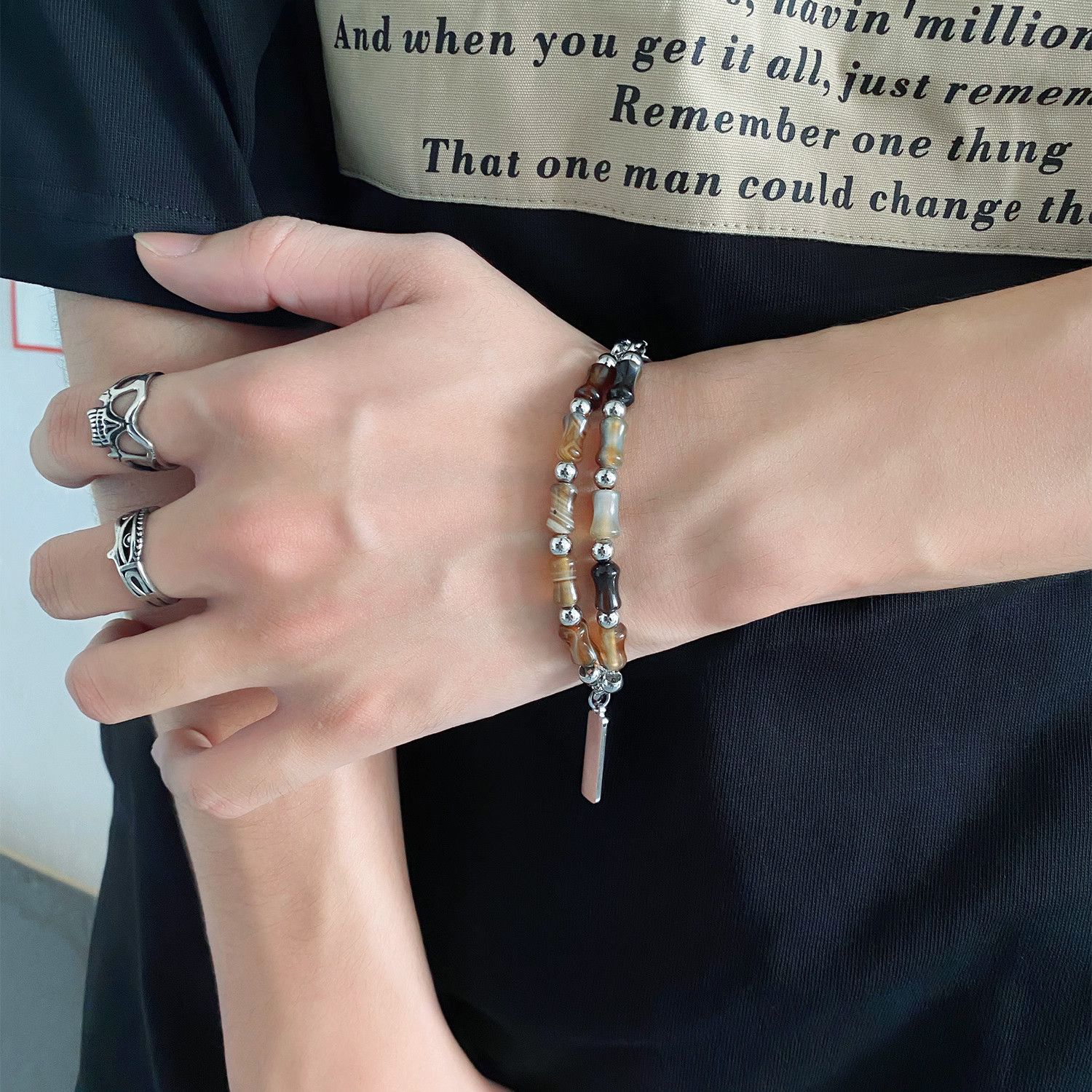 Jewelry Hip-hop Bracelet Y2K Punk Chain Gotch Bracelets Chains Size ONE SIZE - 1 Thumbnail