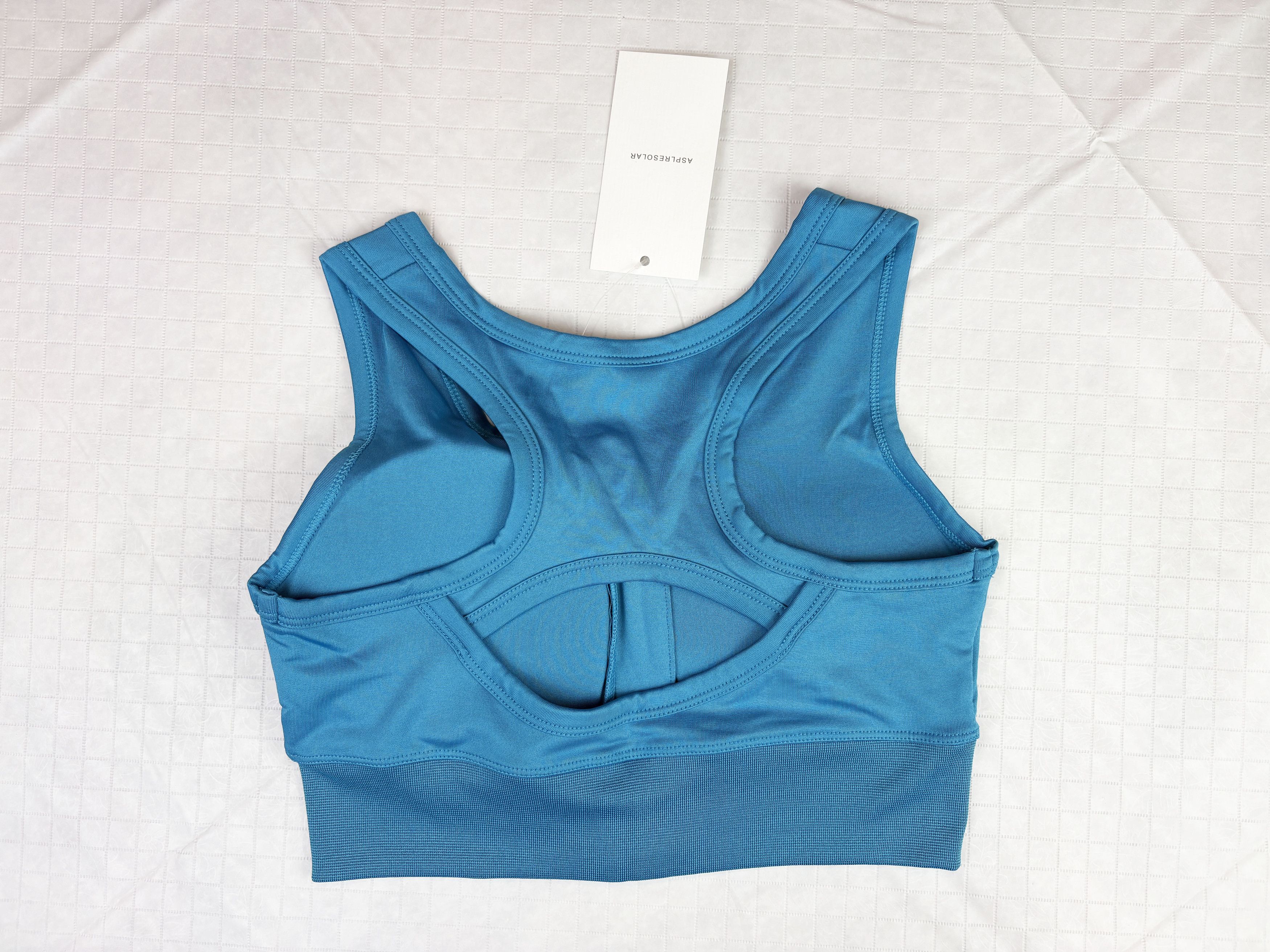 Other AspIresolar Women's Front Zip Up Blue Sports Bra. Size M Size M / US 6-8 / IT 42-44 - 4 Thumbnail