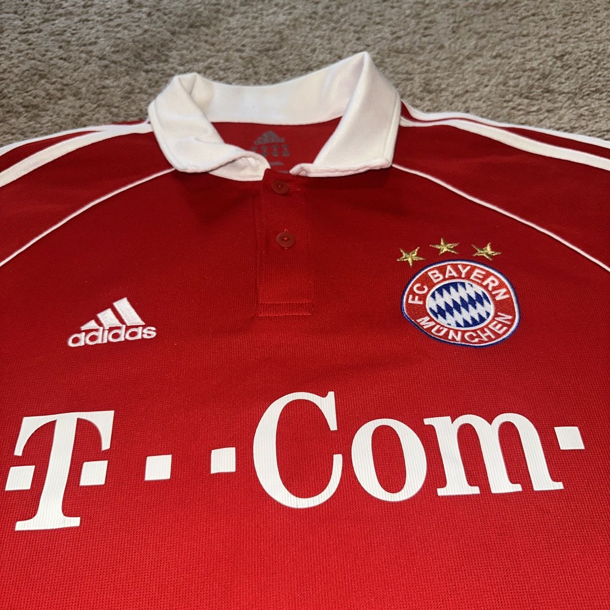 Adidas Vintage Bayern Munich Jersey Mens XL Adidas 06/07 Red Size US XL / EU 56 / 4 - 3 Thumbnail