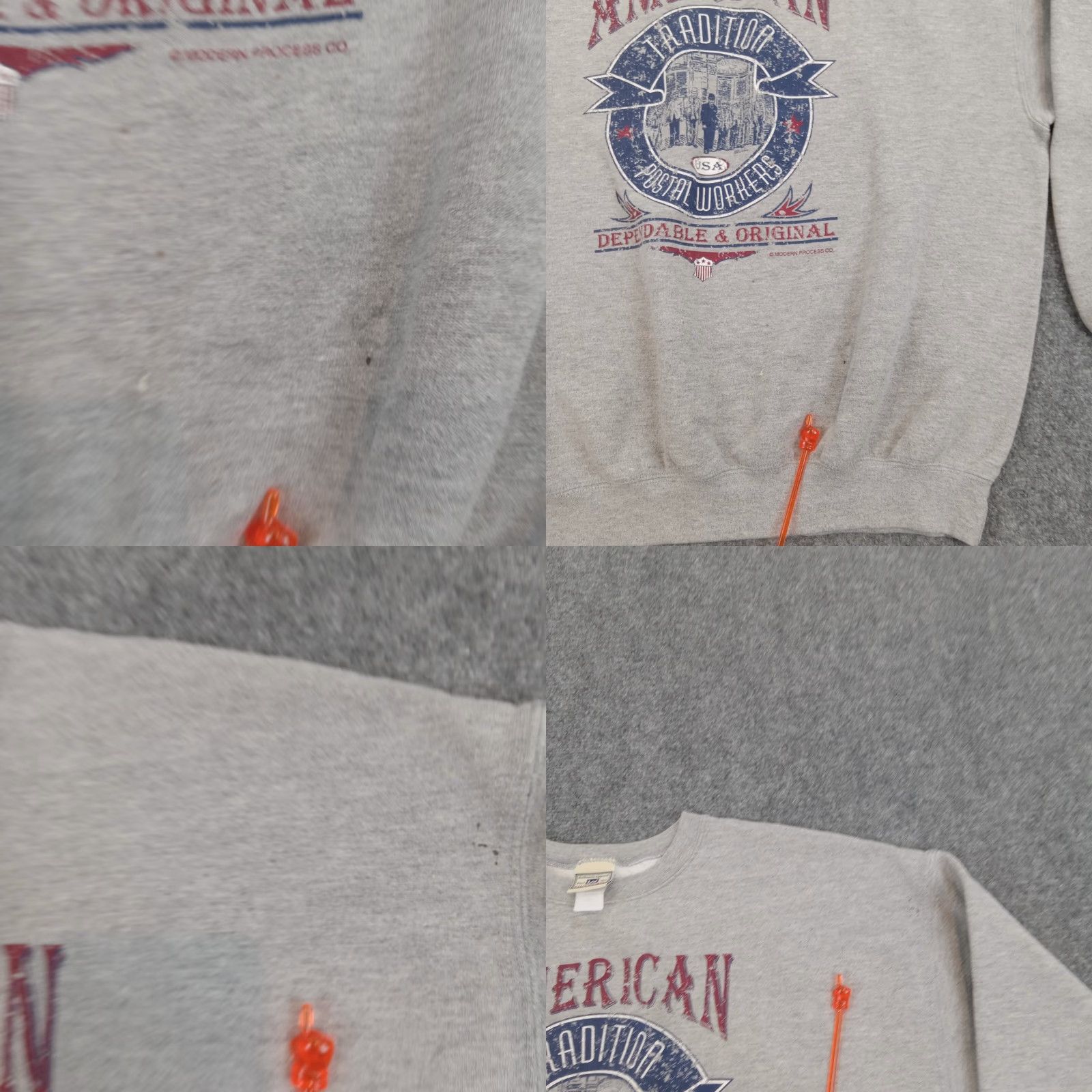 Lee VINTAGE Lee Sweatshirt Mens XL Gray Pullover American Postalworkers Shirt Size US XL / EU 56 / 4 - 8 Thumbnail