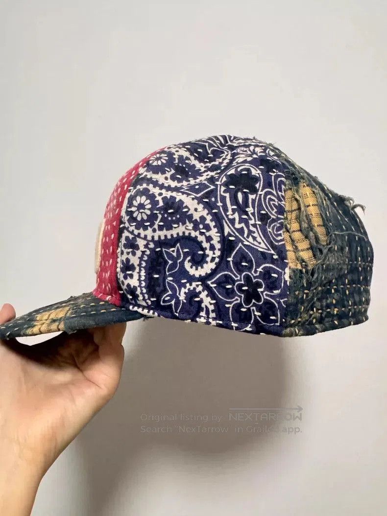 Kapital Kapital Boro Embroidered Patchwork Cap. Size ONE SIZE - 6 Thumbnail