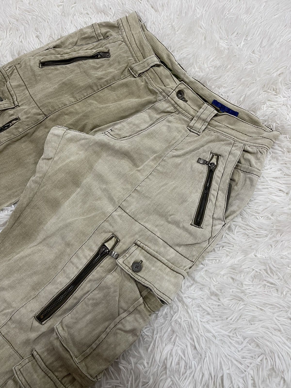 Japanese Brand × semanticdesign Distressed Semantic Design Bleached Flared Leg Pants Size US 32 / EU 48 - 2 Thumbnail