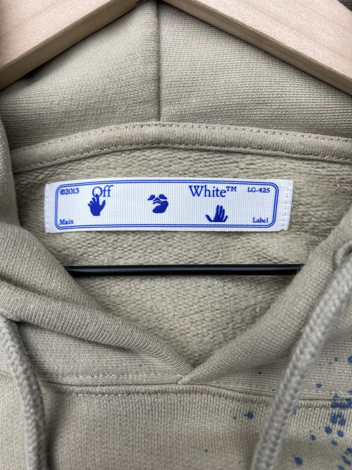 Off-White OffWhite Brown Paint Splatter Hoodie Size US XL / EU 56 / 4 - 10 Thumbnail