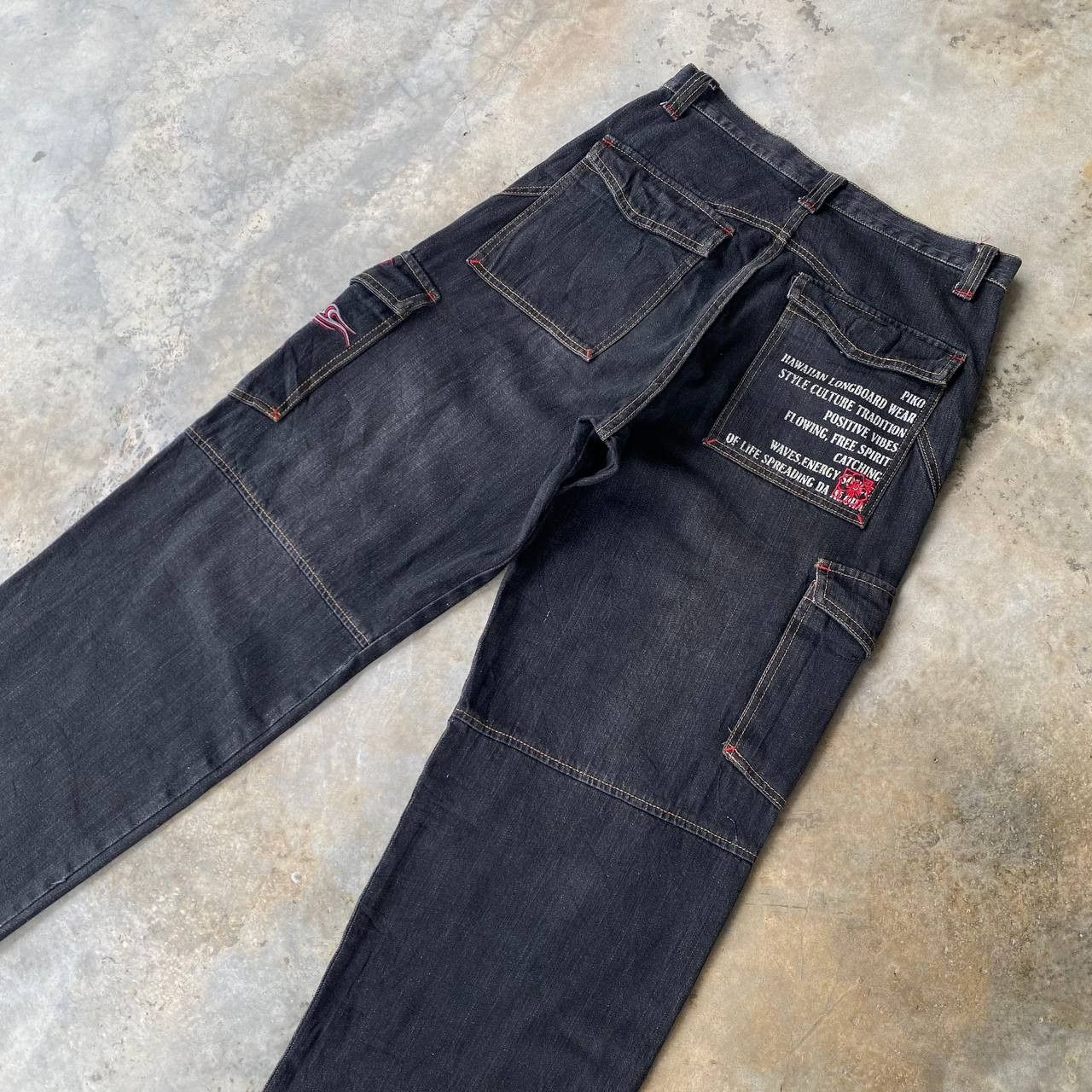 Japanese Brand BINDING OFFER🔥BAGGY Y2K PIKO LOOSE W29X30.5" JNCO STYLE Size US 29 - 7 Thumbnail