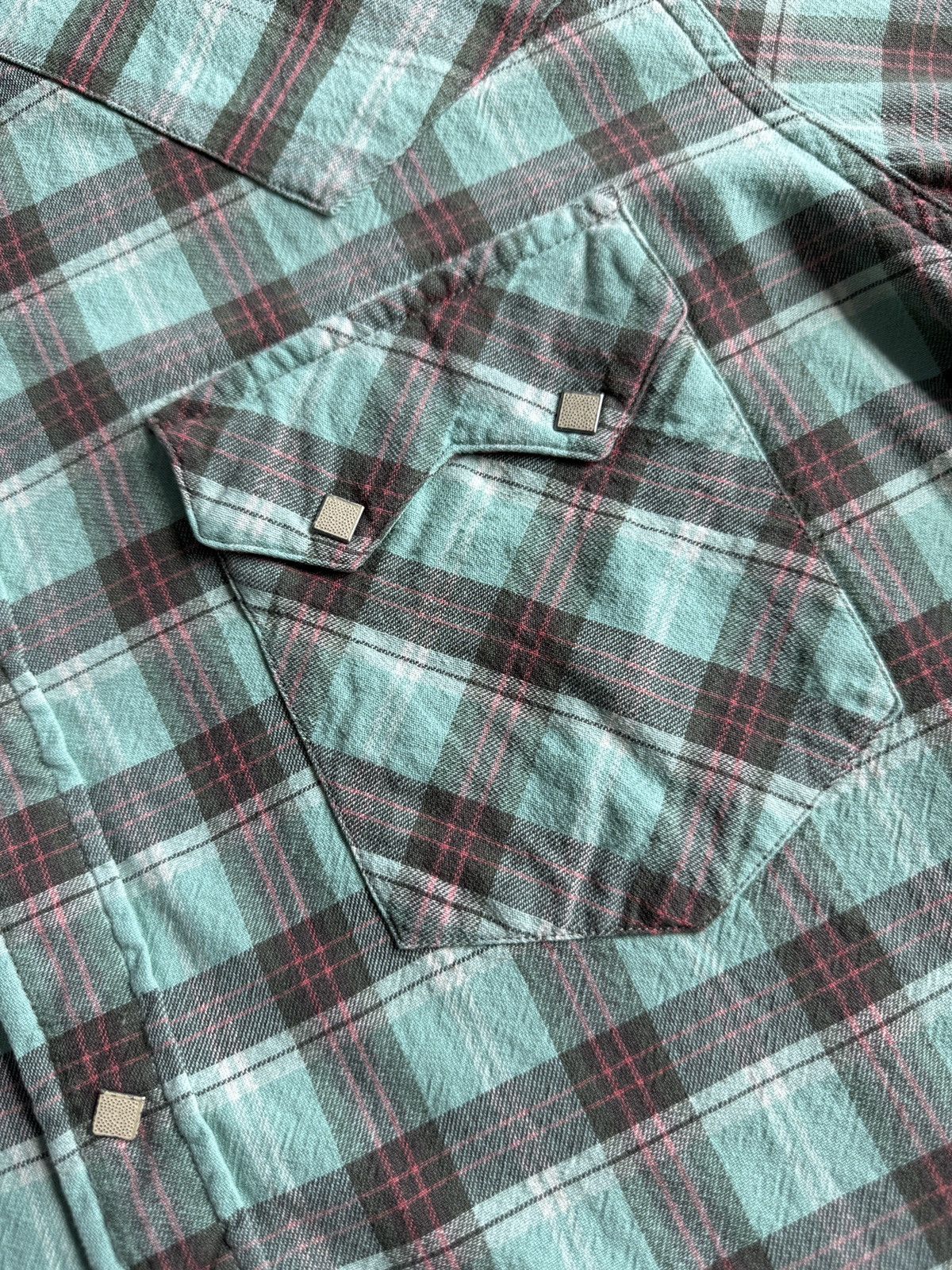 Ralph Lauren RRL Ralph Lauren Western Ranch Plaid Cotton Workshirt Size US XXL / EU 58 / 5 - 6 Thumbnail
