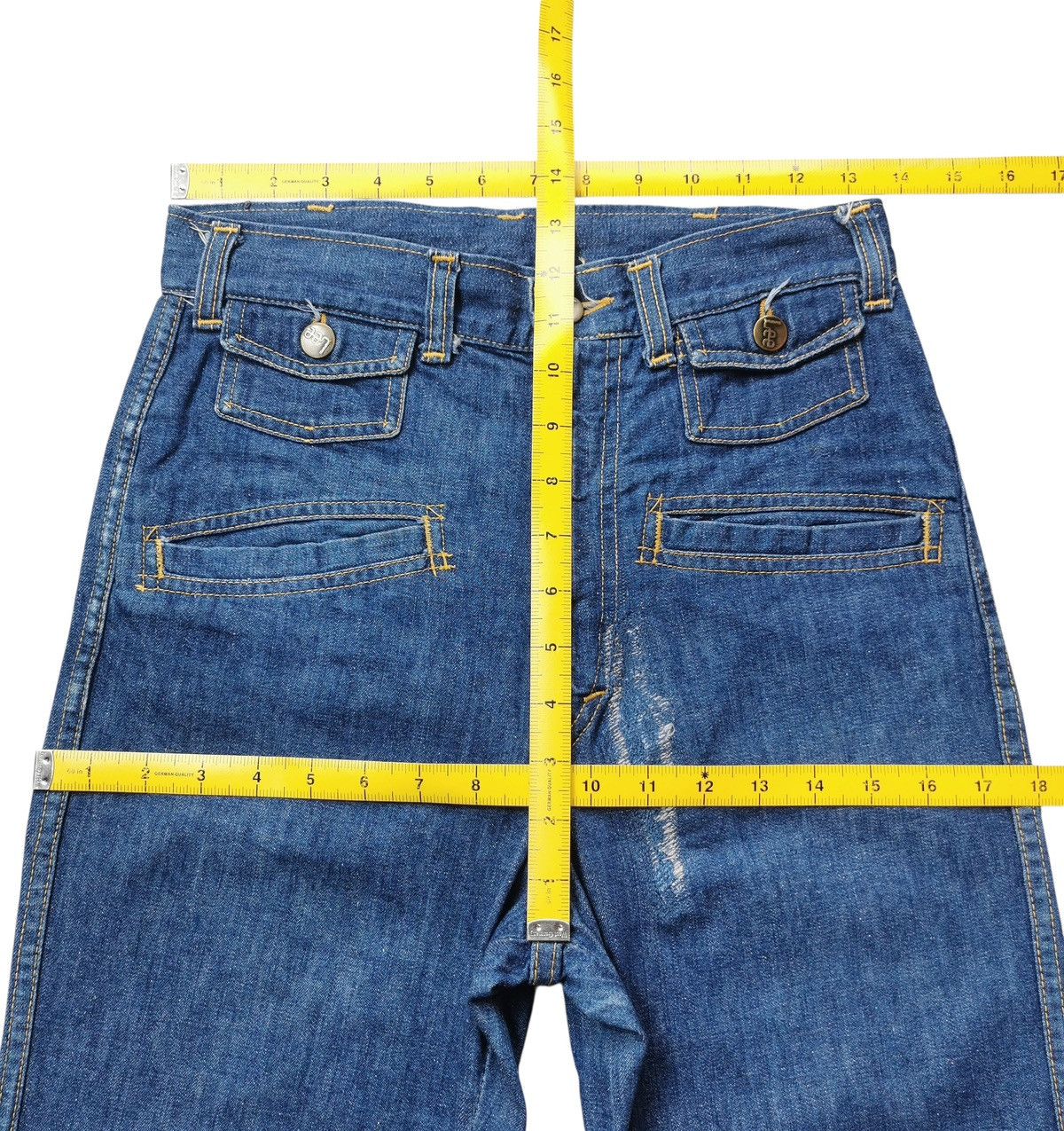 Lee 70s,80s Lee Vintage Bootcut Jeans Talon 42 Zipper Size 27" / US 4 / IT 40 - 12 Thumbnail
