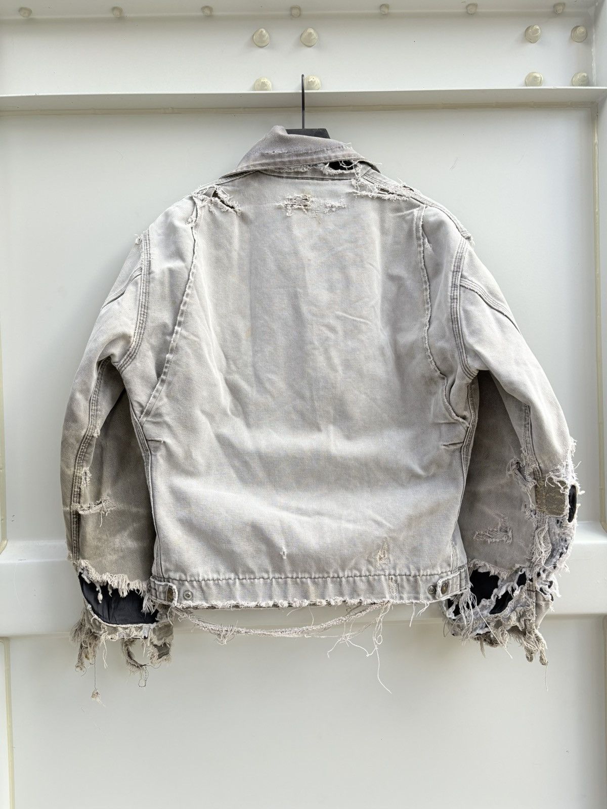 Carhartt Vintage Carhartt Detroit Faded Thrashed Jacket ERD GRUNGE Size US L / EU 52-54 / 3 - 7 Thumbnail