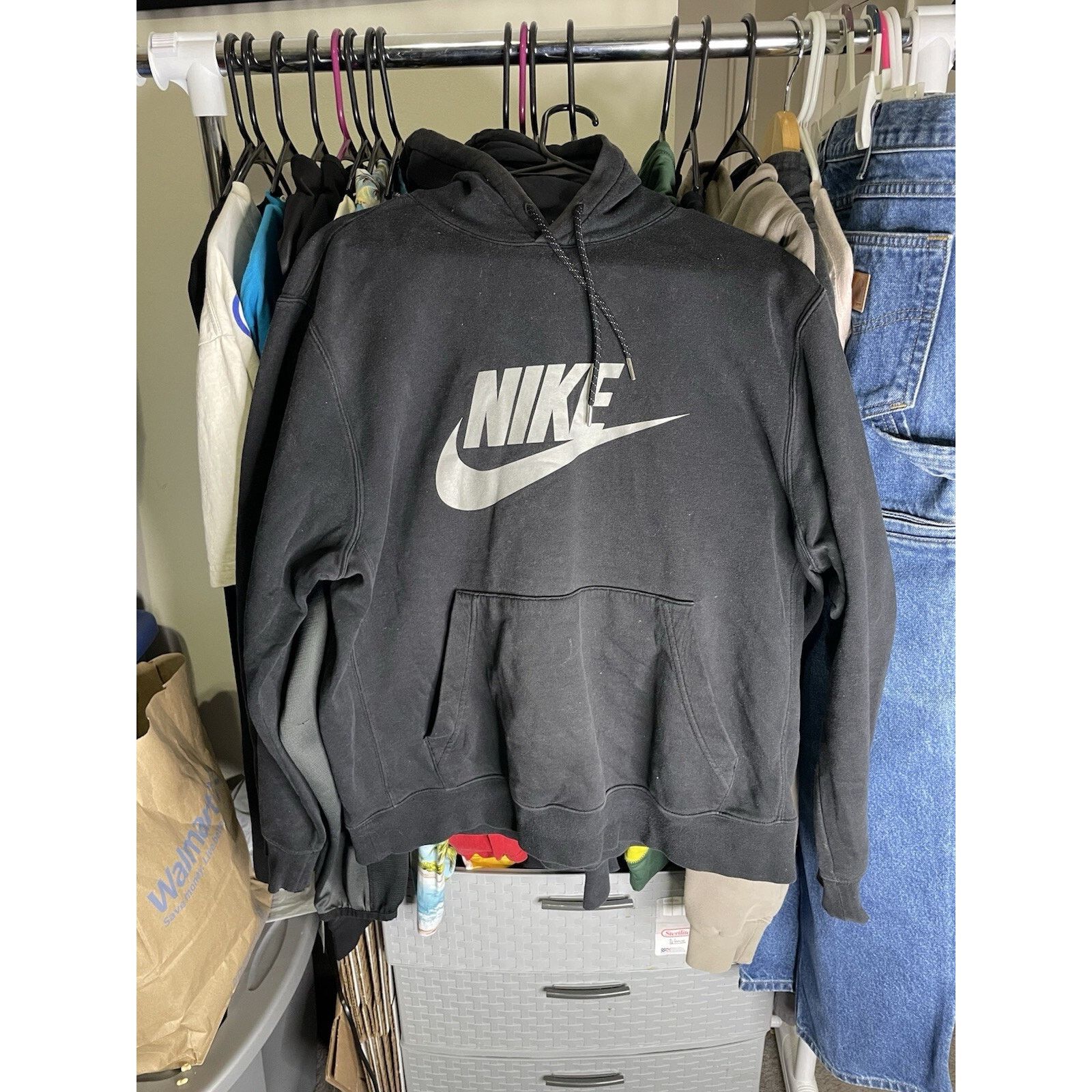Nike Size Large- NIKE CLUB REFLECTIVE FLEECE PULLOVER HOODIE Size US L / EU 52-54 / 3 - 1 Thumbnail