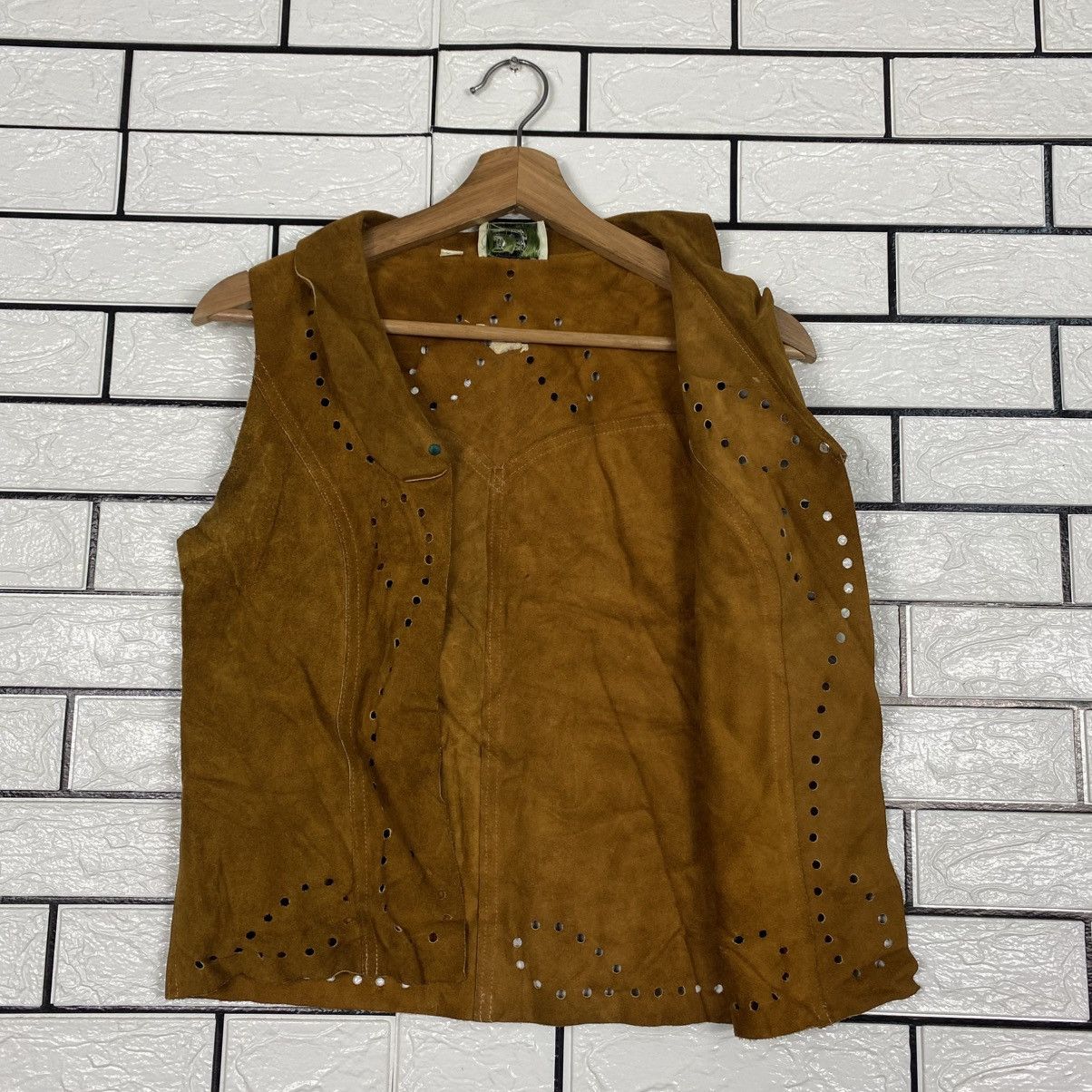 Japanese Brand 📌Vintage Vest Jacket Leather Sun Valley Issey Miyake Size US M / EU 48-50 / 2 - 12 Thumbnail