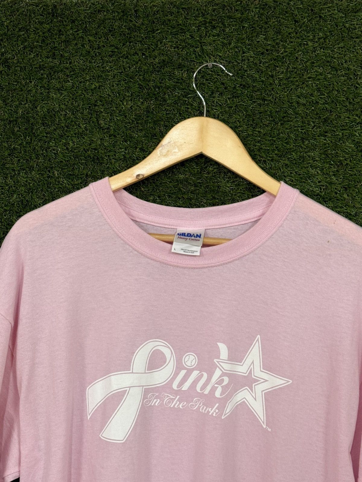 Gildan Vintage Astros HEB Houston Texas Pink MLB Star T Shirt Size US L / EU 52-54 / 3 - 2 Thumbnail