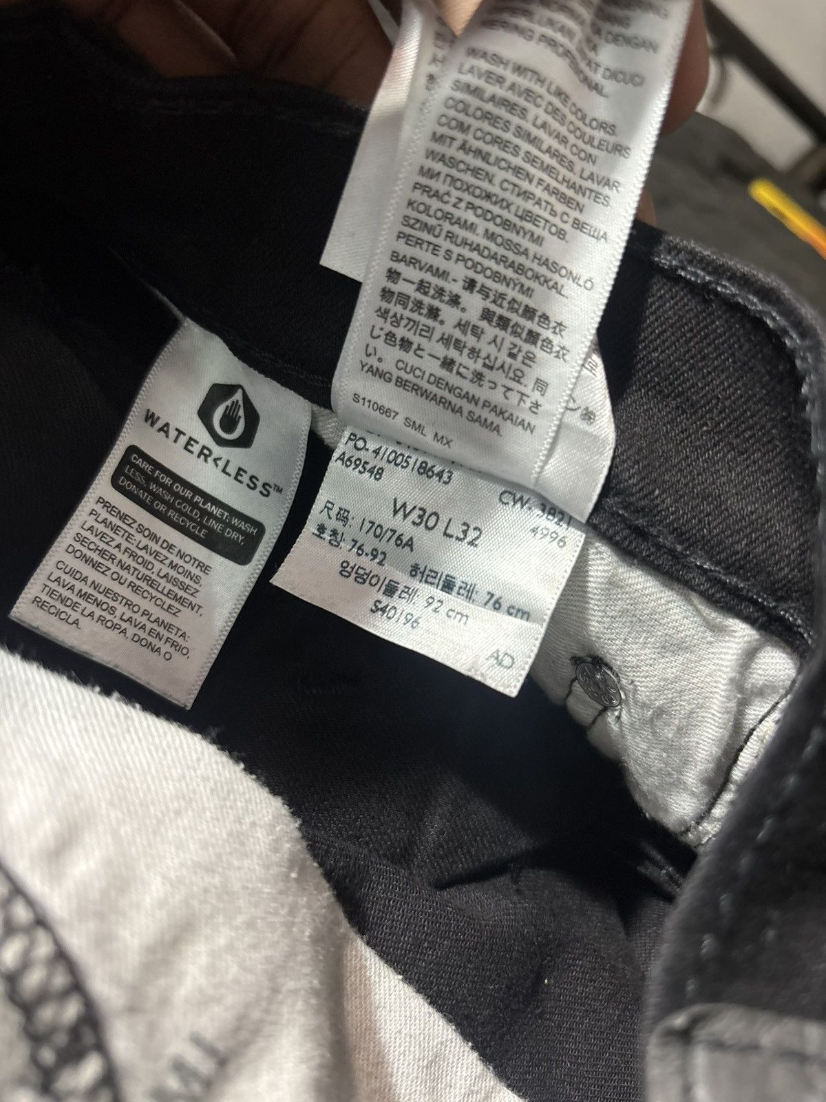 Levi's Levi’s Black Low Rise Size US 30 / EU 46 - 8 Thumbnail