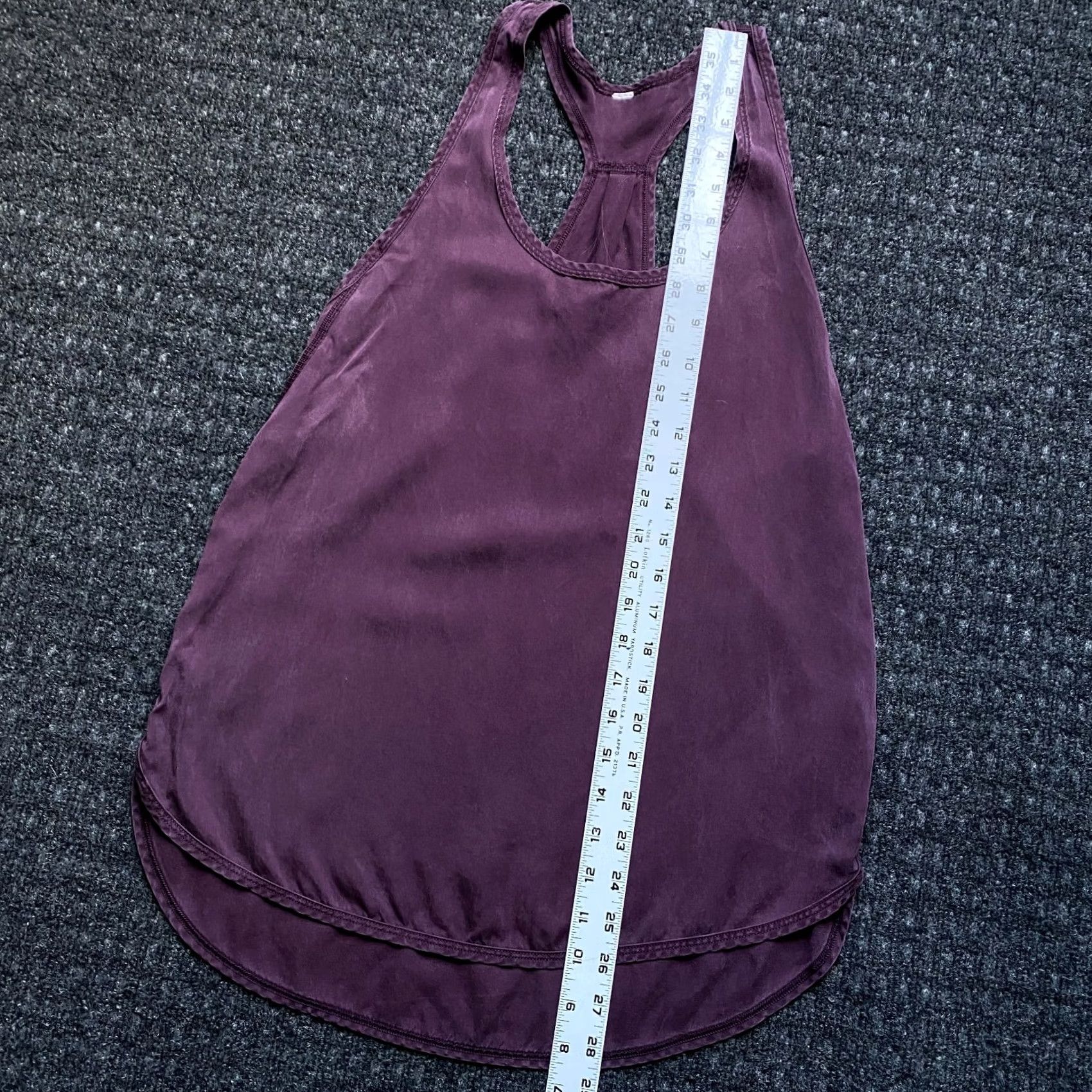 Lululemon Lululemon Athletica Womens Tank Top Blue Gray Drop Cut Racer Back 6 Sleeveless Cropped Breathable Lightweight Activewear 6 Womens Size M / US 6-8 / IT 42-44 - 4 Thumbnail