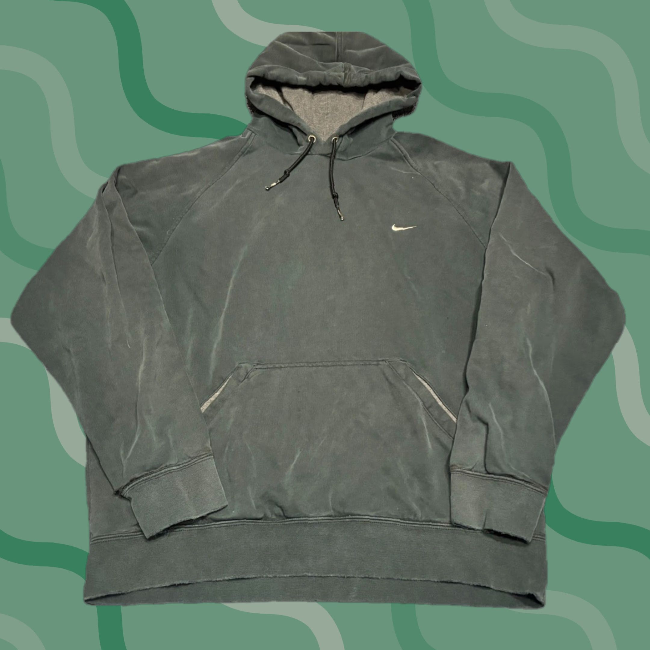Nike Nike Hoodie Mens L Pullover Black Swoosh Logo Front Pocket Cropped? (Note: Original lacks color clarity) Size US L / EU 52-54 / 3 - 1 Thumbnail