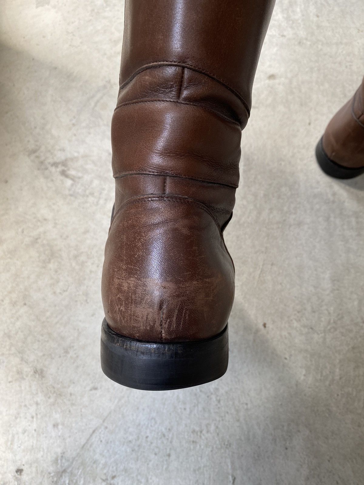 Jil Sander × Raf Simons Jil Sander by Raf Simons A/W 2012 Leather Motorcycle Boots Size US 6 / EU 39 - 6 Thumbnail