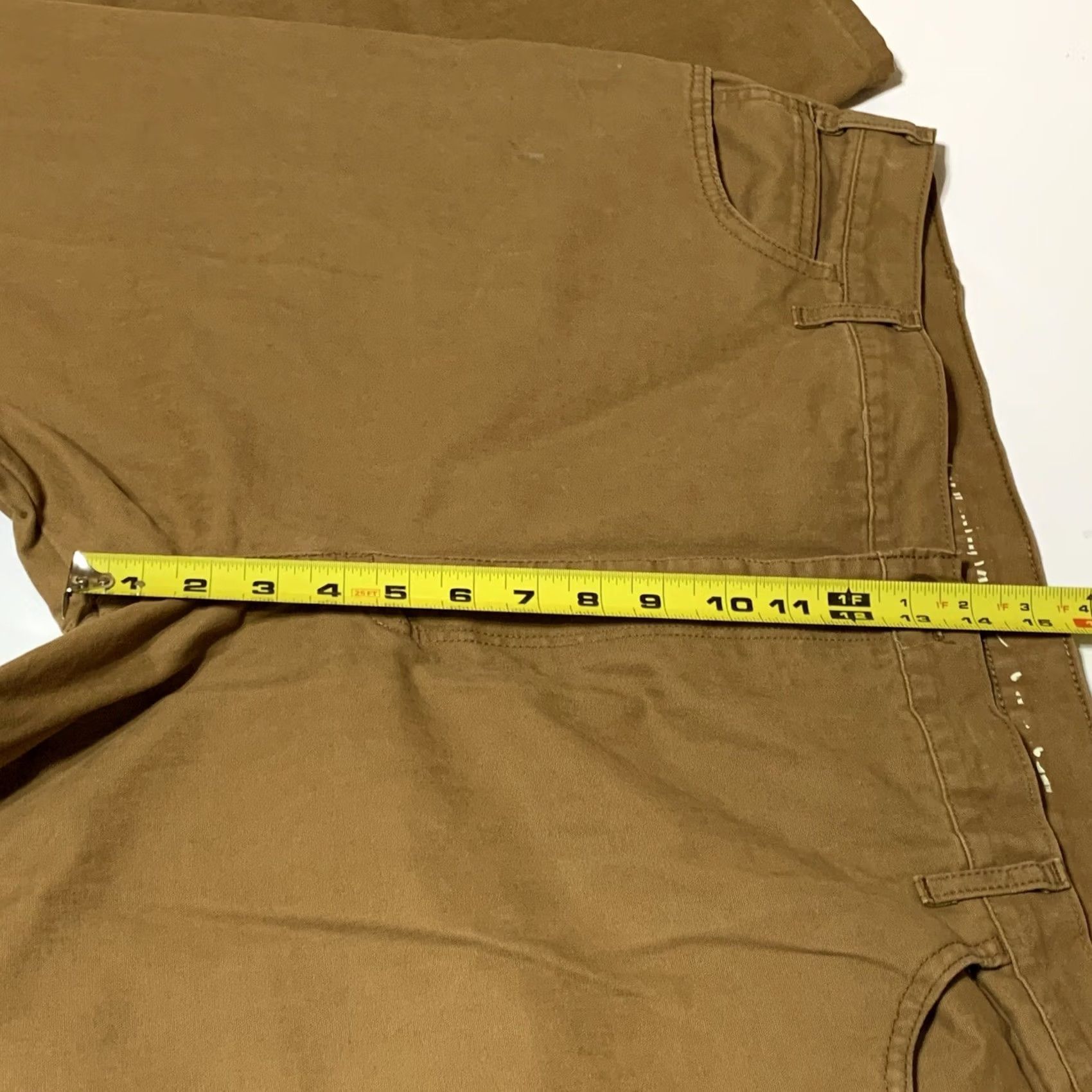 Dickies Dickies Mens Relaxed Fit Straight Leg Carpenter Jeans Brown 42x29 Mens Regular Work Pants Brown Cargo Pocket 29 In Inseam Belt Loops Logo Dickies Mens Size US 42 / EU 58 - 5 Thumbnail