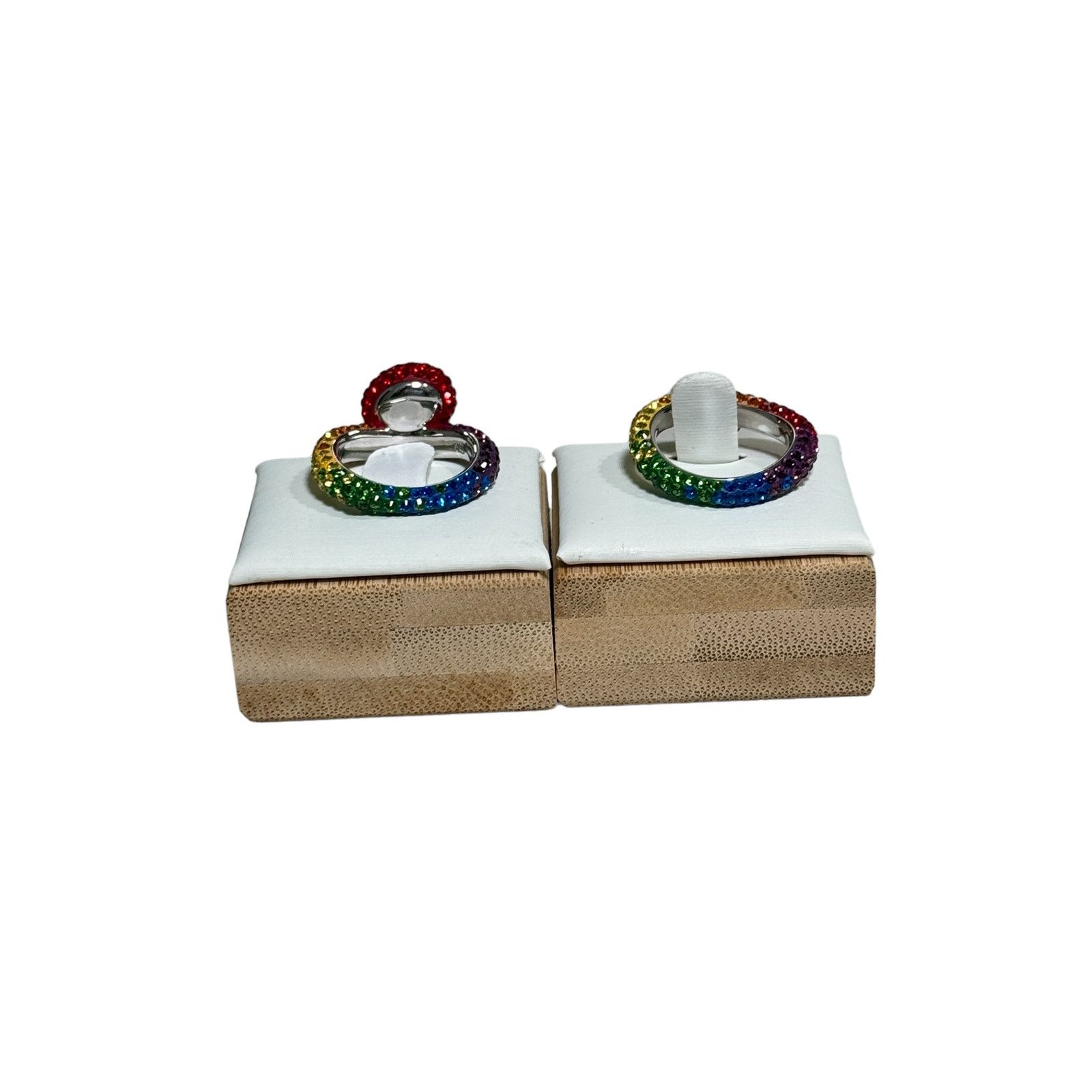 Swarovski Swarovski Atelier Tigris ring Set (2)size52/6 Rhodium plated Size ONE SIZE - 9 Thumbnail