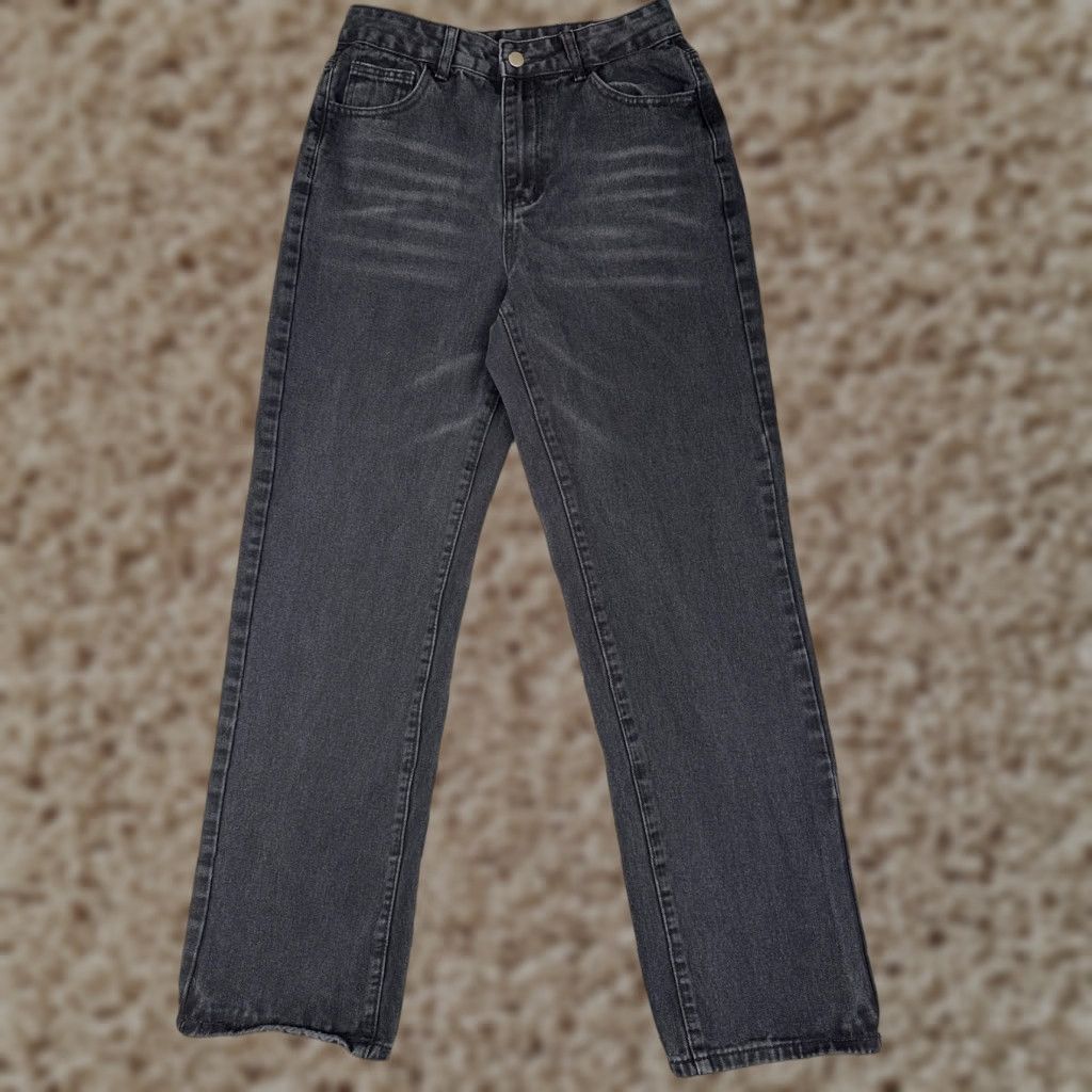 Shein SHEIN Jeans Women 6 Black High Rise Straight Leg Mom Fit Pant Casual 26x30 Size 32" / US 10 / IT 46 - 1 Thumbnail