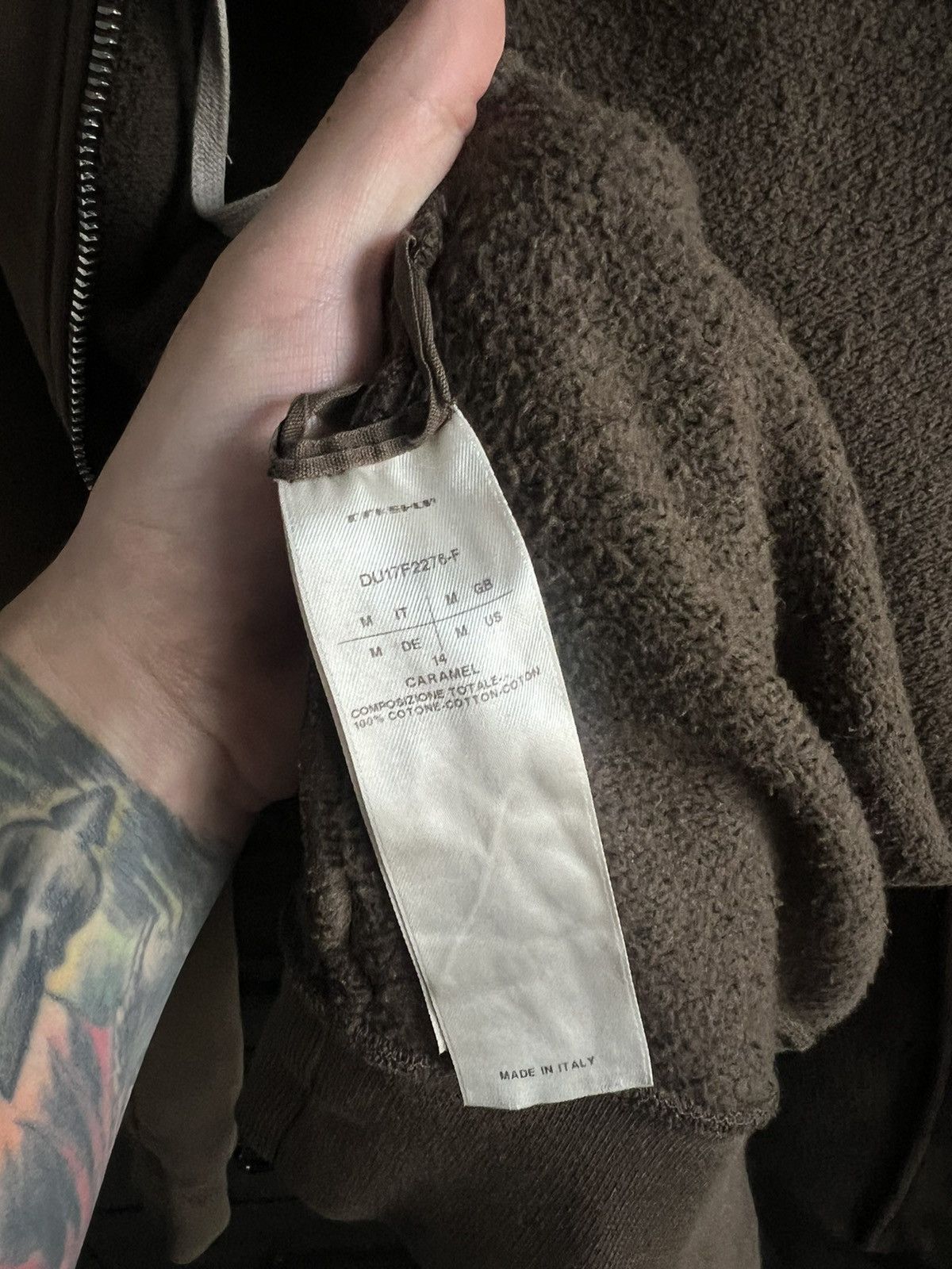 Rick Owens × Rick Owens Drkshdw Rick Owens Jason Hoodie - Brown Size US M / EU 48-50 / 2 - 5 Thumbnail