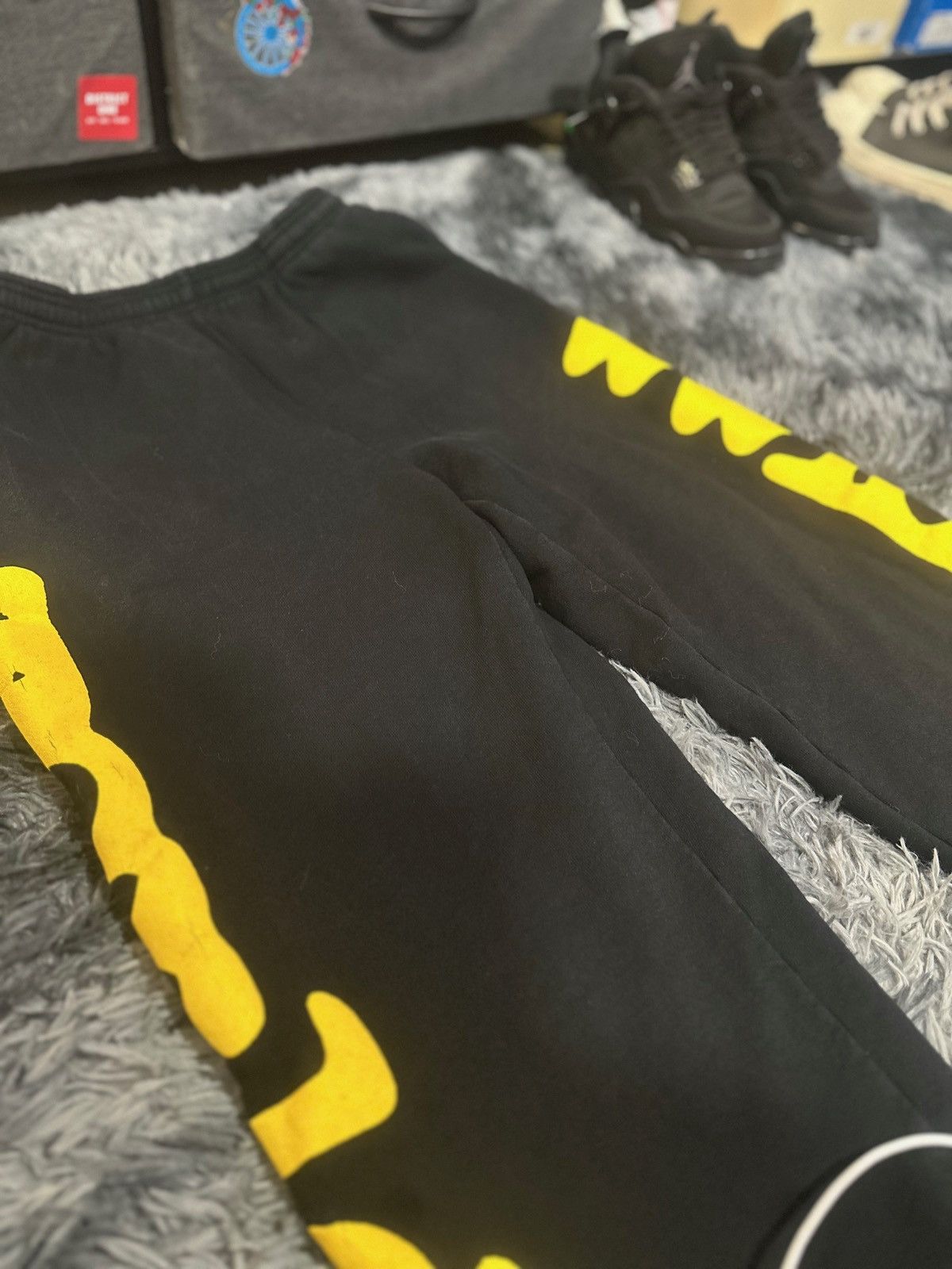 Sp5der Sp5der Beluga Sweatpants Black/Yellow Size US 32 / EU 48 - 5 Thumbnail