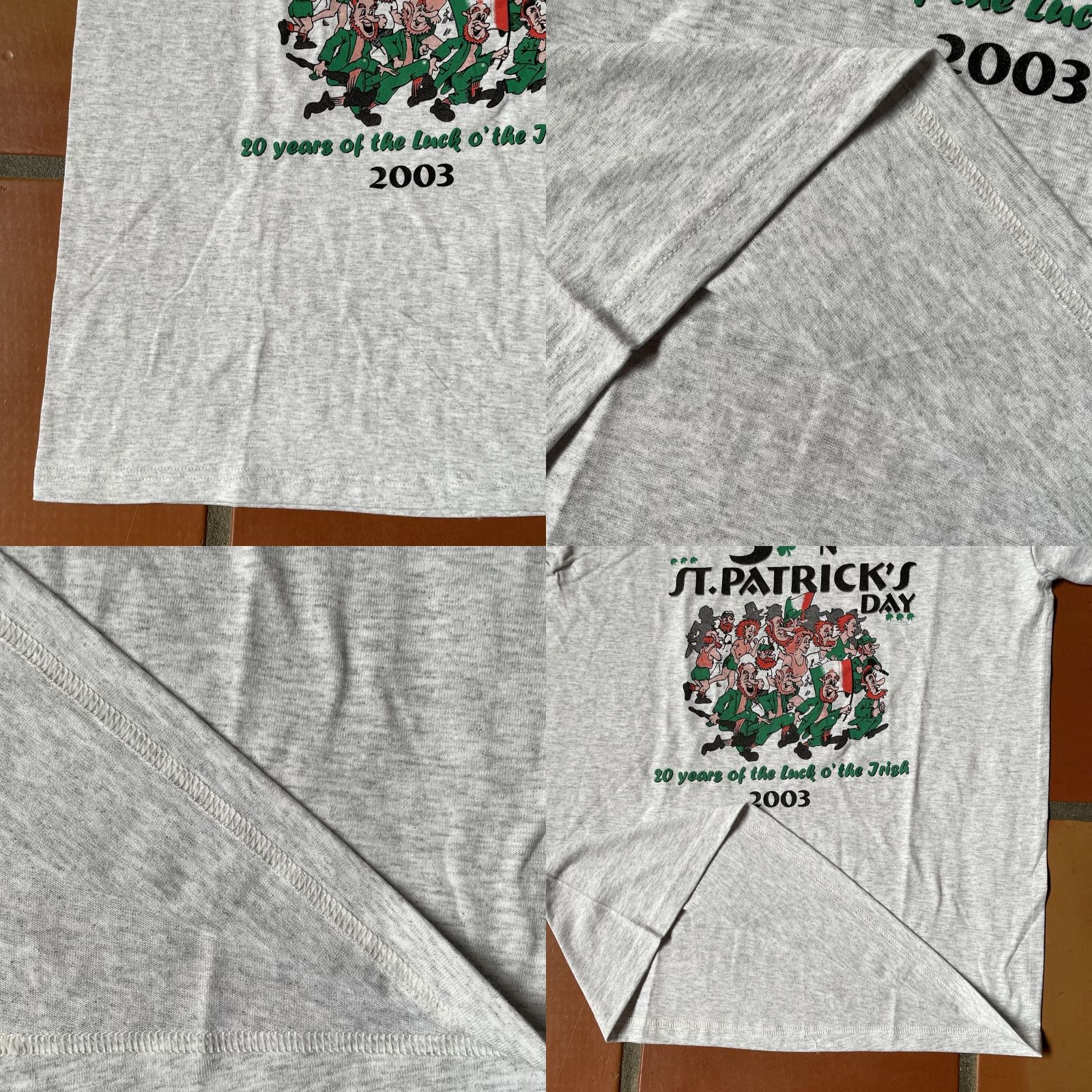 Fruit Of The Loom VINTAGE Fruit Of The Loom Men’s Medium Gray T Shirt St. Patrick’s Day 5k 2003 Size US M / EU 48-50 / 2 - 8 Thumbnail