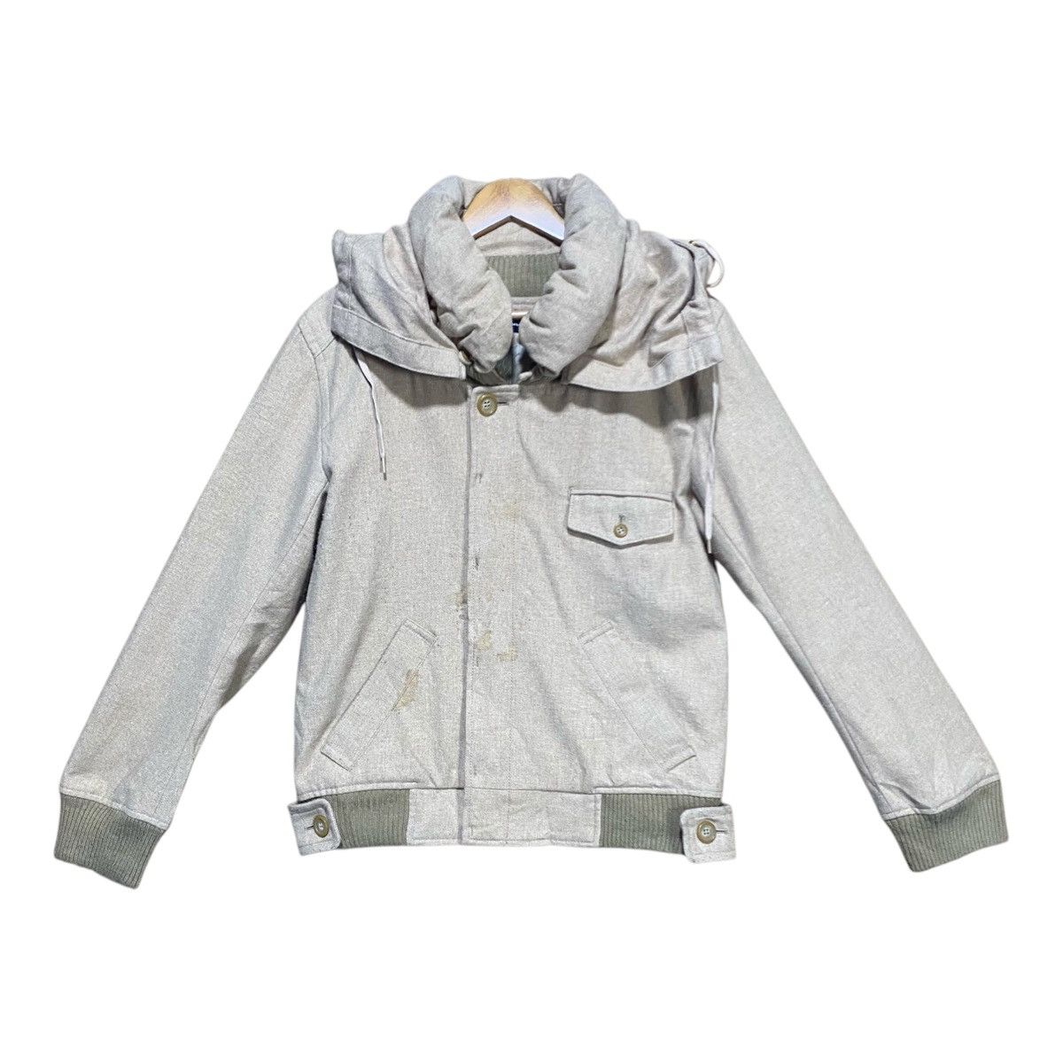 Issey Miyake × mercibeaucoup ISSEY MIYAKE MERCIBEAUCOUP WOOL BOMBER JACKET Size US L / EU 52-54 / 3 - 1 Thumbnail