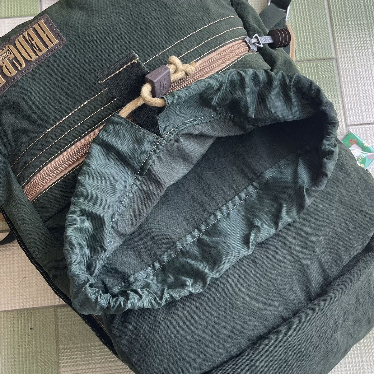 Japanese Brand ❗️ RARE GREEN ARMY HEDGREN BY XAVIER KEGELS BACKPACK Size ONE SIZE - 10 Thumbnail