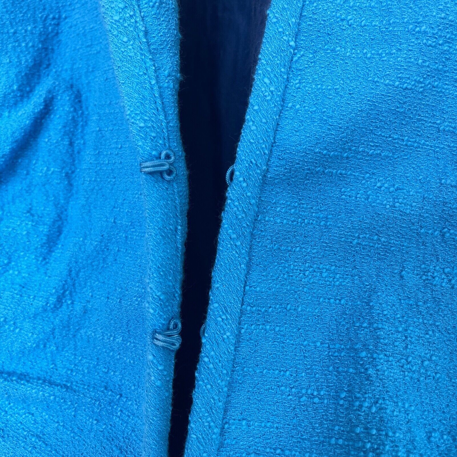 Lafayette 148 Lafayette 148 NY Textured Blazer Jacket Blue Ruched 4 Size S / US 4 / IT 40 - 3 Thumbnail