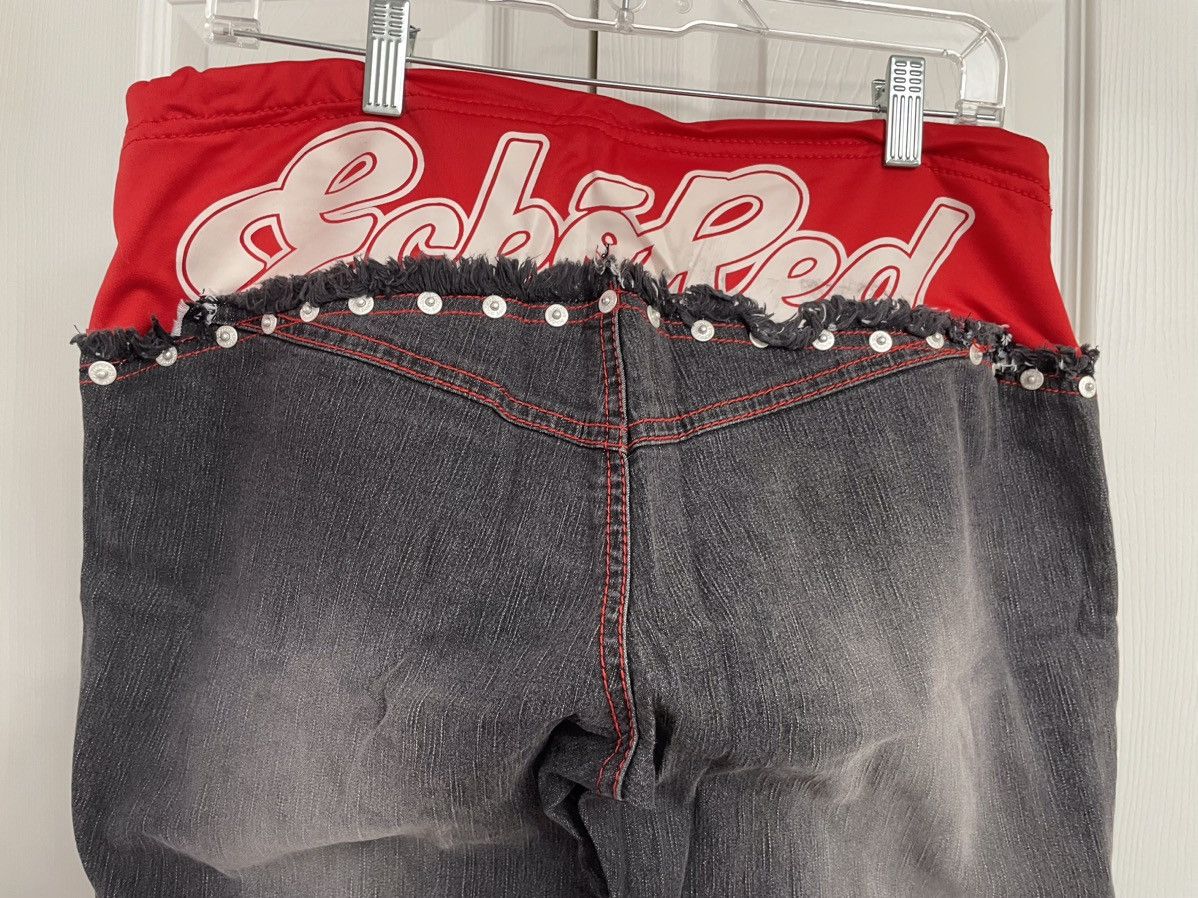 Ecko Unltd. Echo Red Sz13 Jeans Satin Drawstring Waistband, Slits Back Size 36" / US 14 / IT 50 - 5 Thumbnail