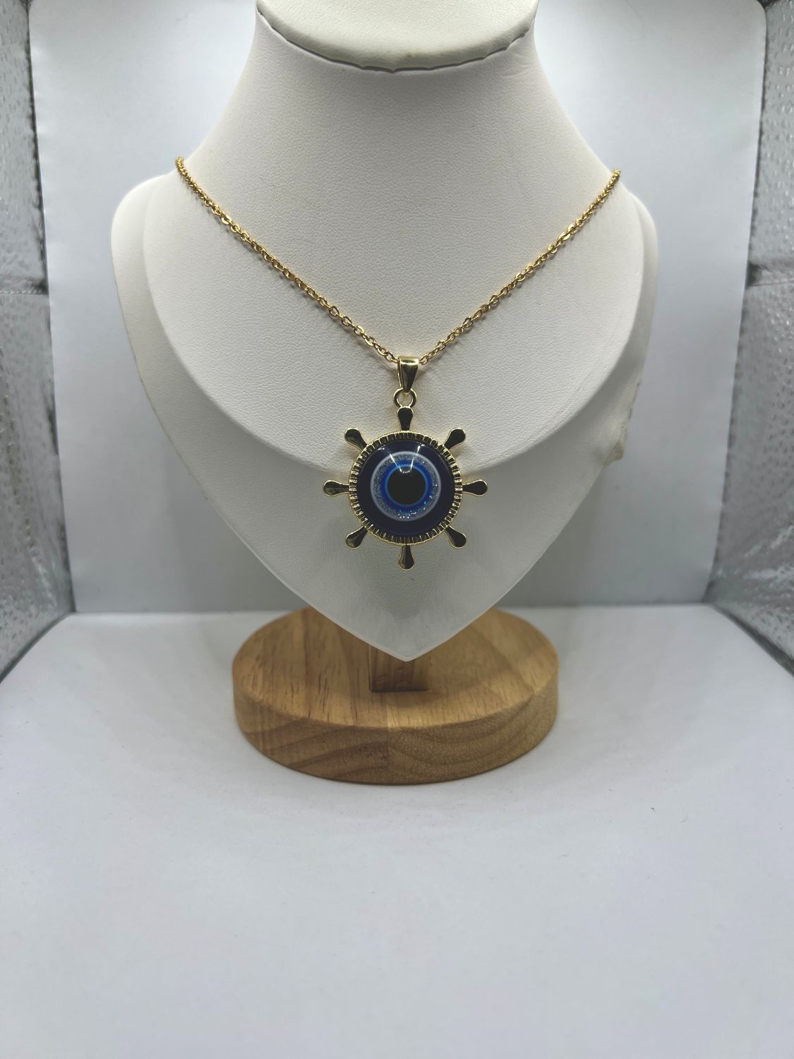 Jewelry Big Evil Eye Chain Necklace Size ONE SIZE - 1 Thumbnail