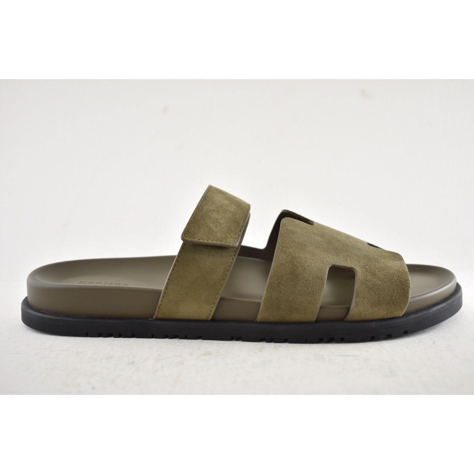 Hermes Hermes Chypre Sandal Mens Vert Toundra Suede Flat 46 13 Size US 13 / EU 46 - 2 Thumbnail