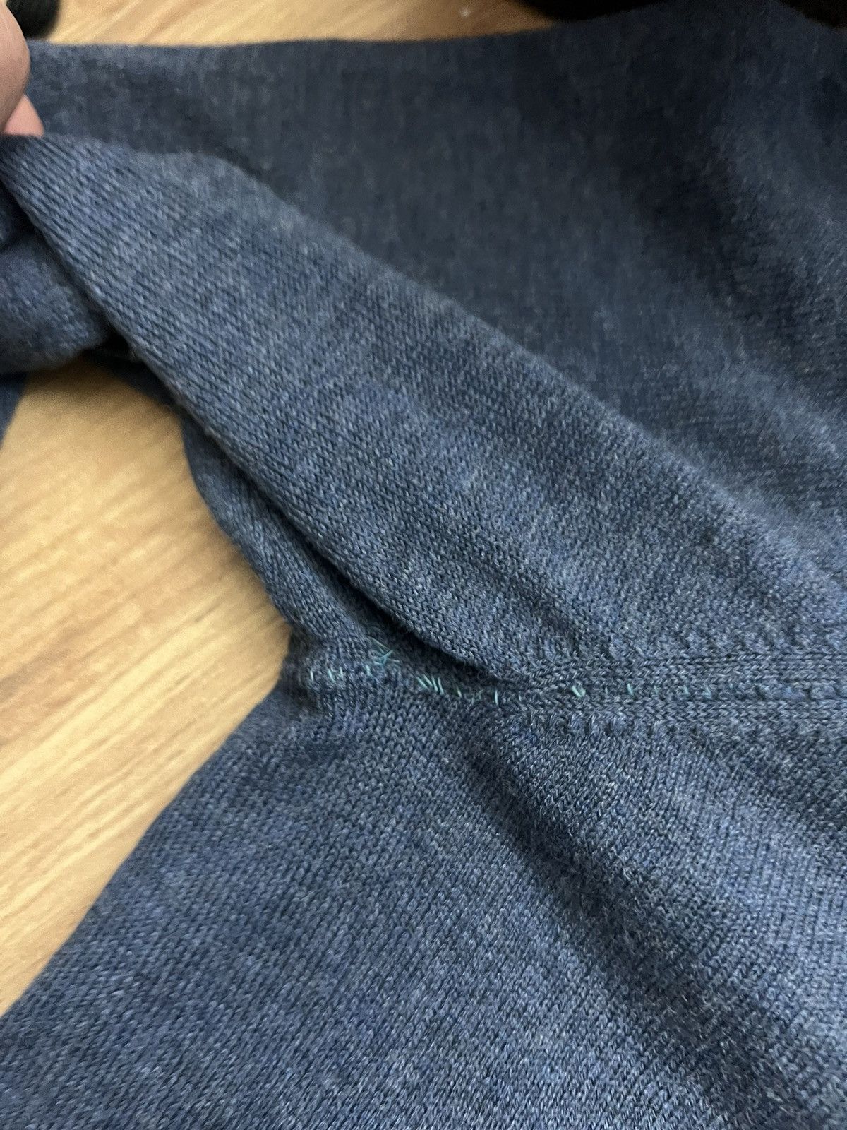 Maison Margiela Maison Martin Margiela Wool Leather Elbow Patches Sweater Size US XL / EU 56 / 4 - 7 Thumbnail