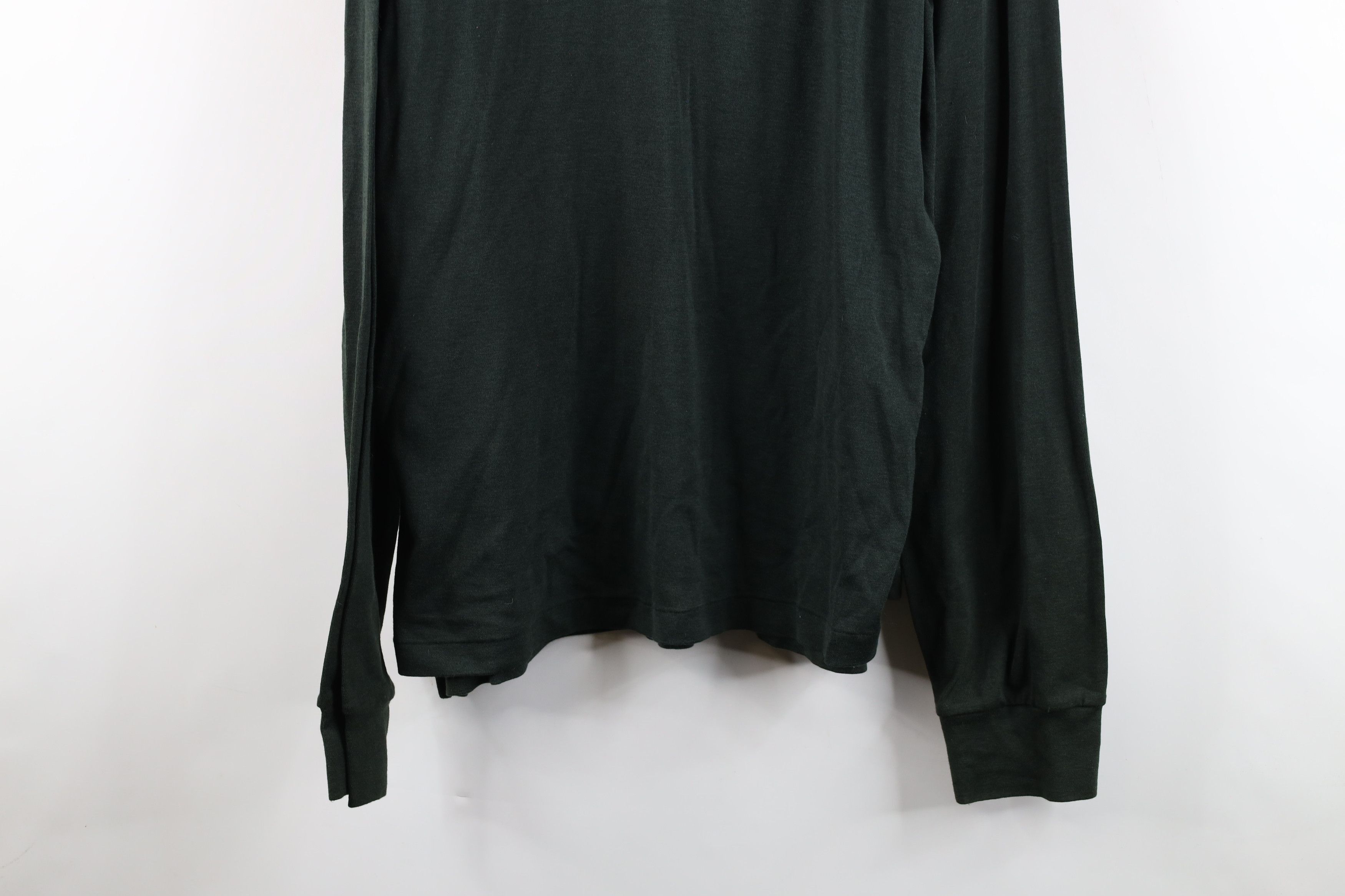 Ralph Lauren × Vintage Vintage 90s Ralph Lauren Knit Long Sleeve Polo Dark Green Size US XL / EU 56 / 4 - 3 Thumbnail